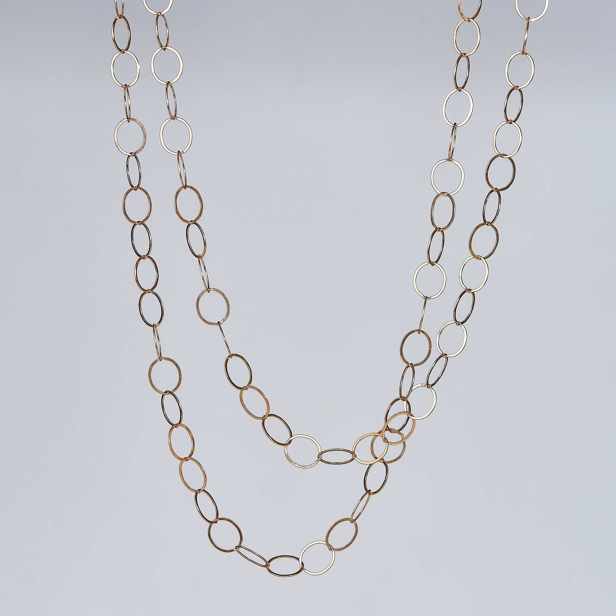 14k Gold Filled 10mm Circle Layering Chain