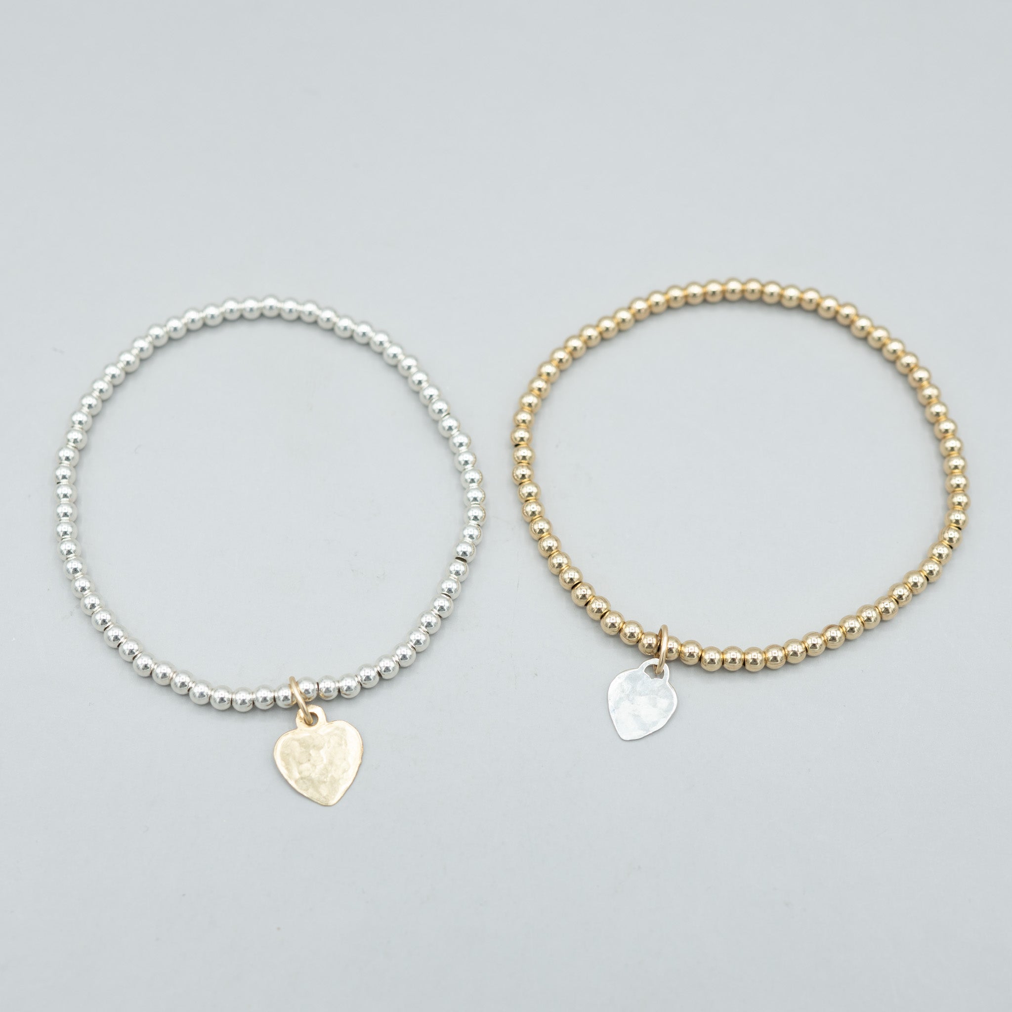 3mm Beaded Lux Petite Heart Bracelet