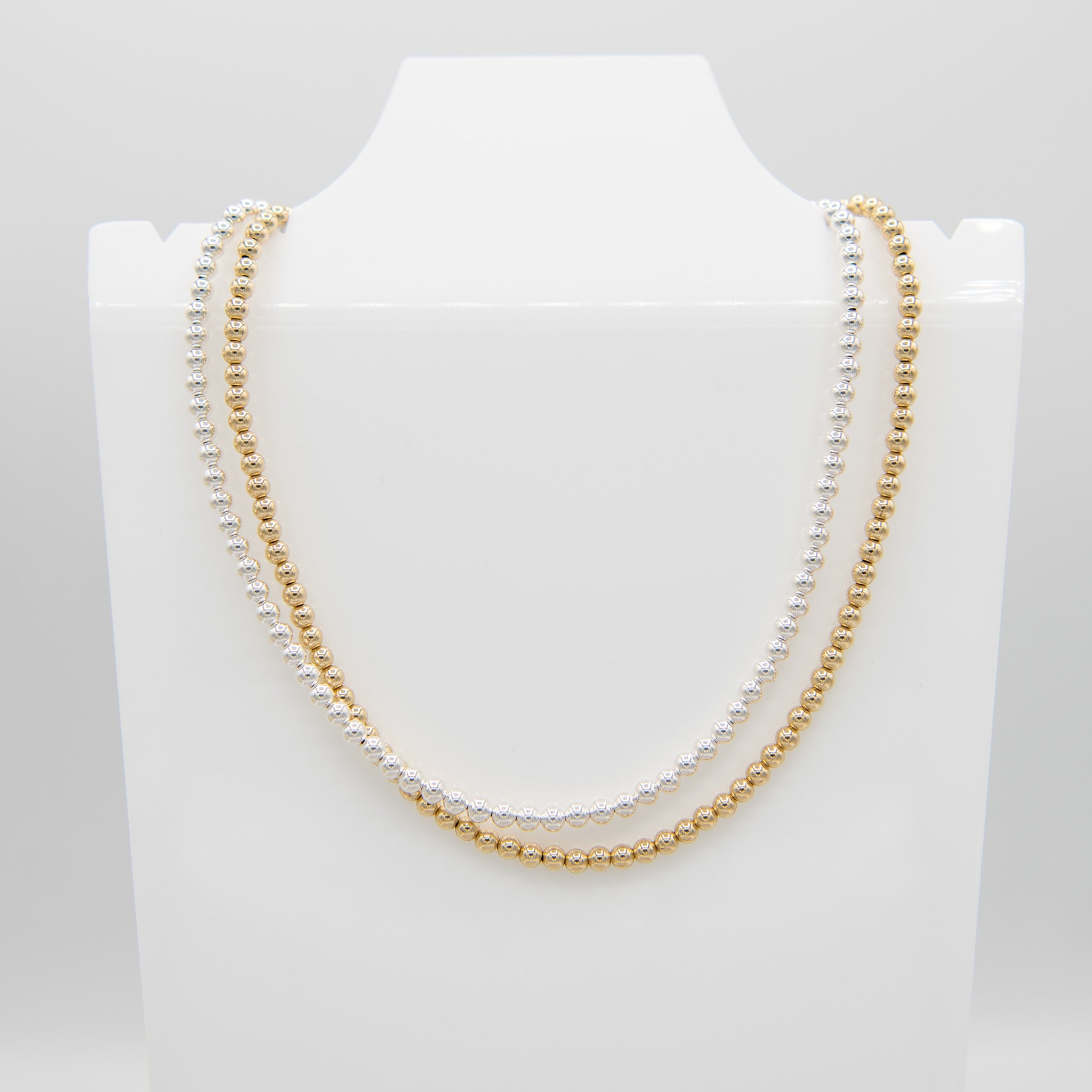 4mm Beaded Lux Necklace