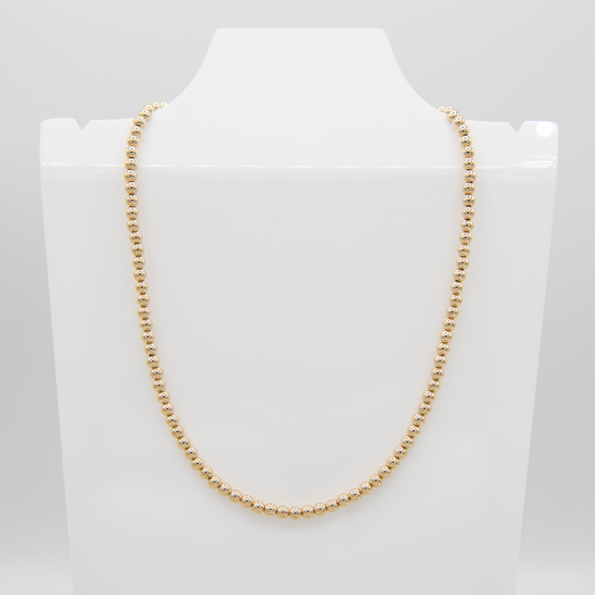 4mm Beaded Lux Necklace