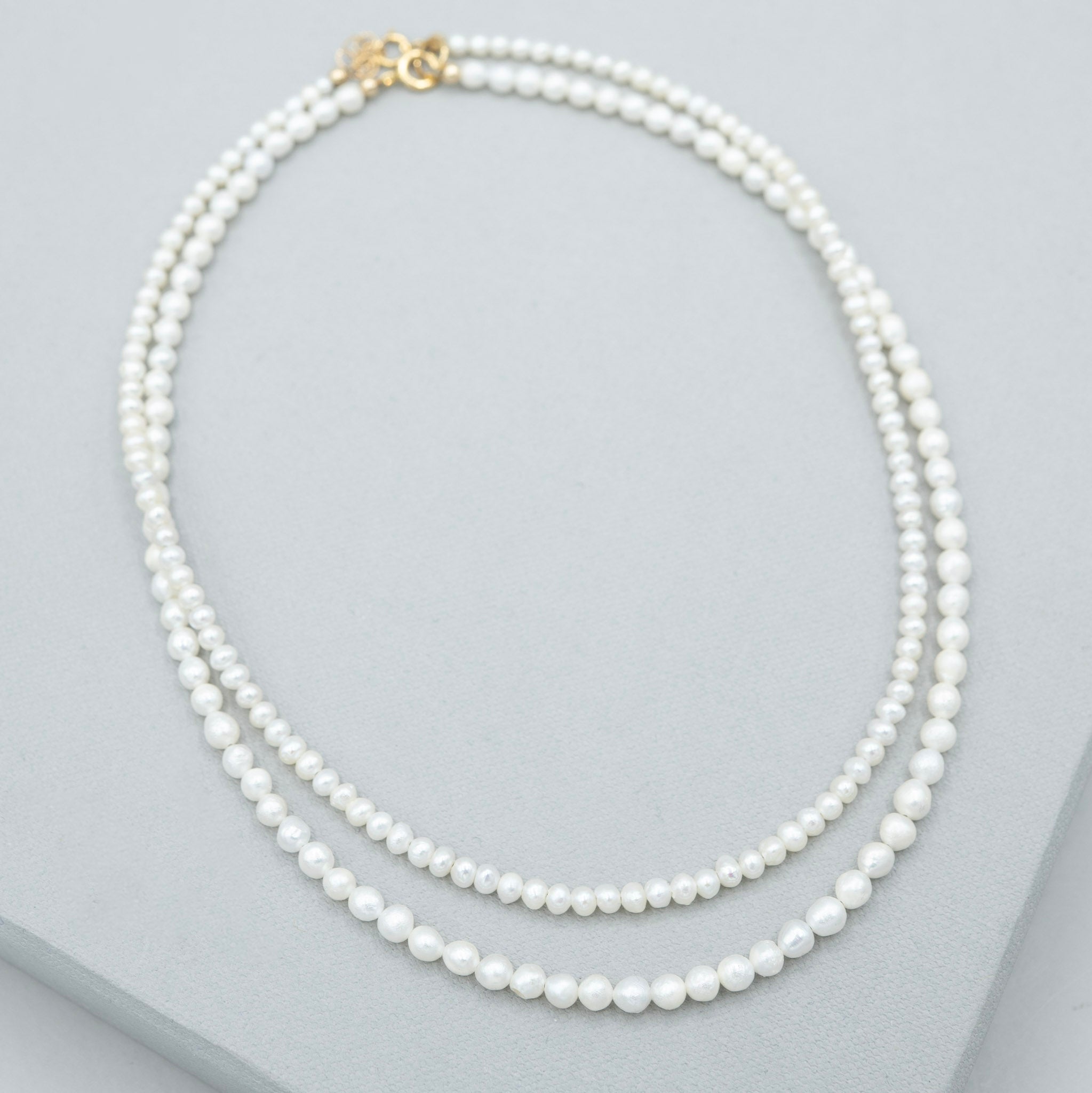 4mm Freshwater Pearl Beaded Necklace