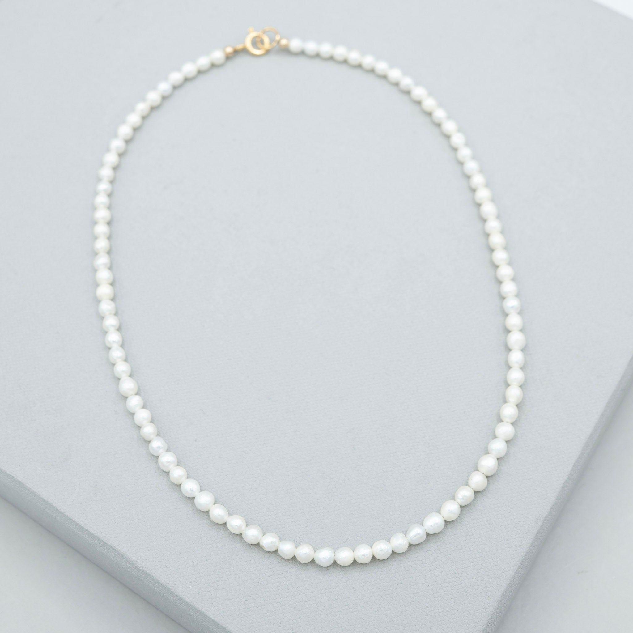 4mm Freshwater Pearl Beaded Necklace