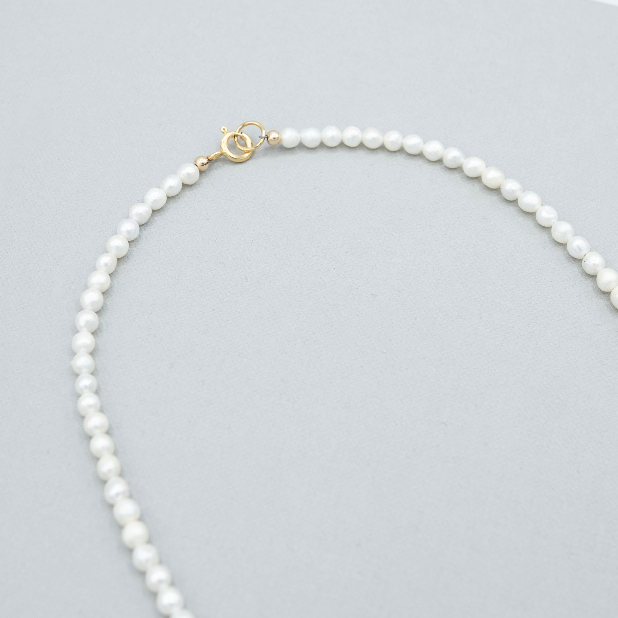 4mm Freshwater Pearl Beaded Necklace