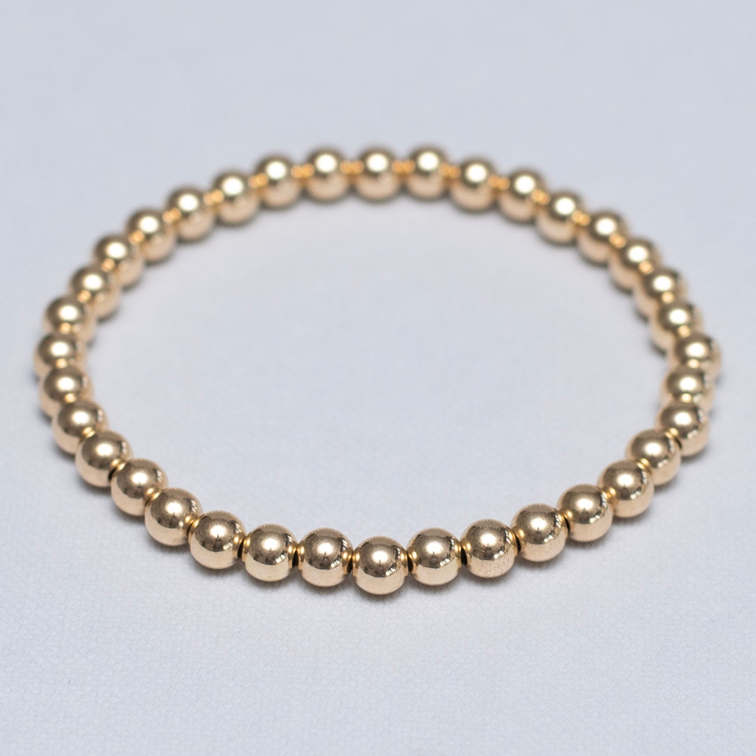 5mm 14k Gold Filled Beaded Lux Bracelet