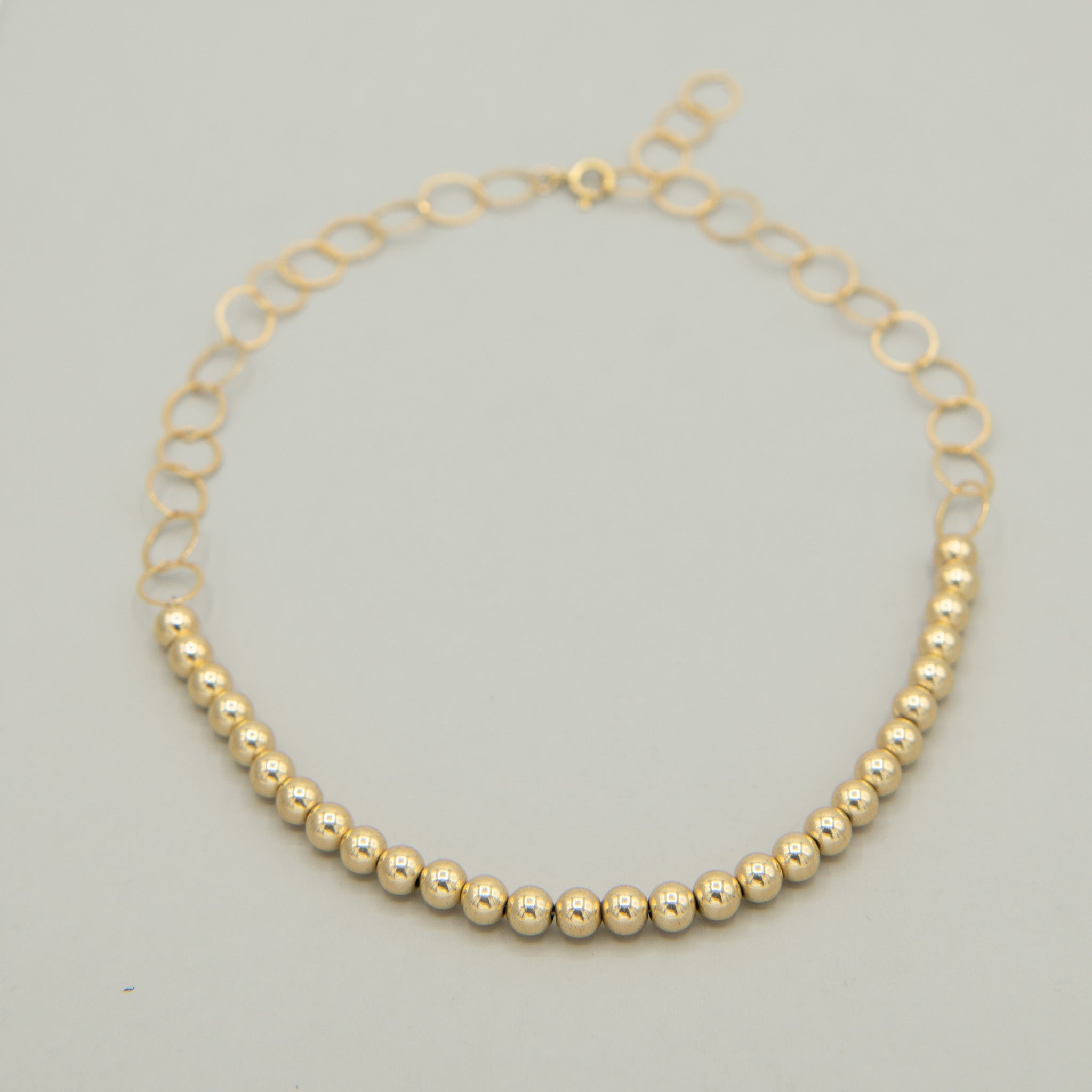 6mm Beaded Lux & Chain Necklace