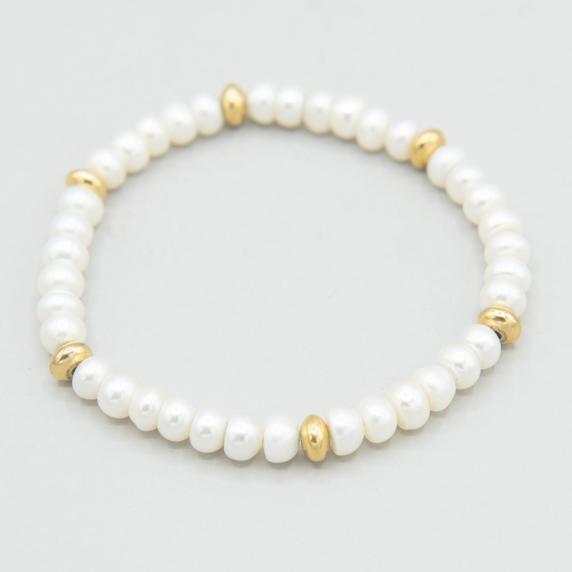 6mm Freshwater Pearl Beaded Bracelet