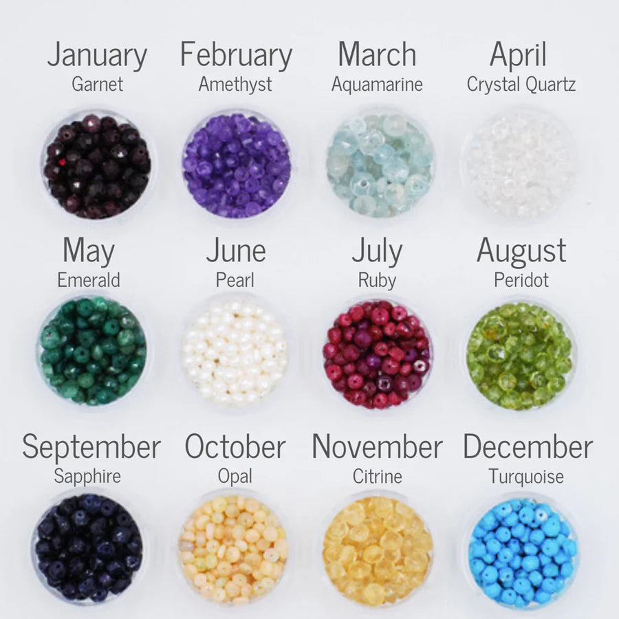September Sapphire Beaded Lux Tube Bracelet - Jewel Ya