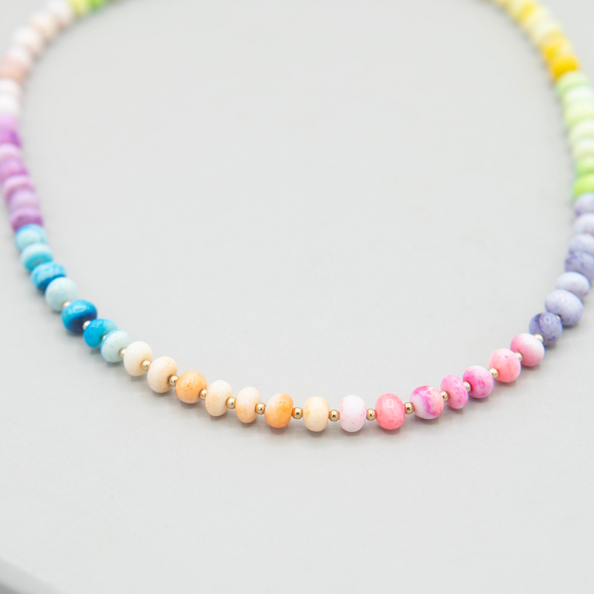 Colorful Peruvian Opal and Beaded Lux Necklace