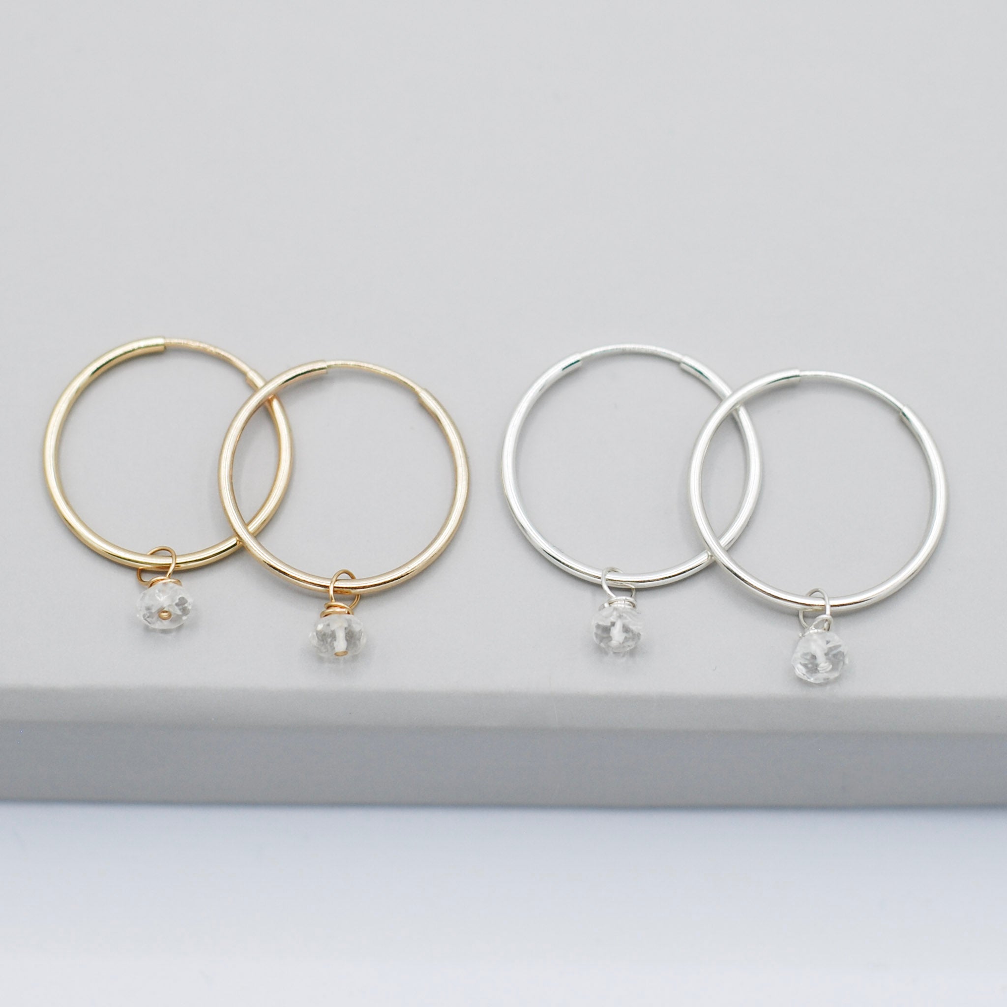 Birthstone Hoop Drops