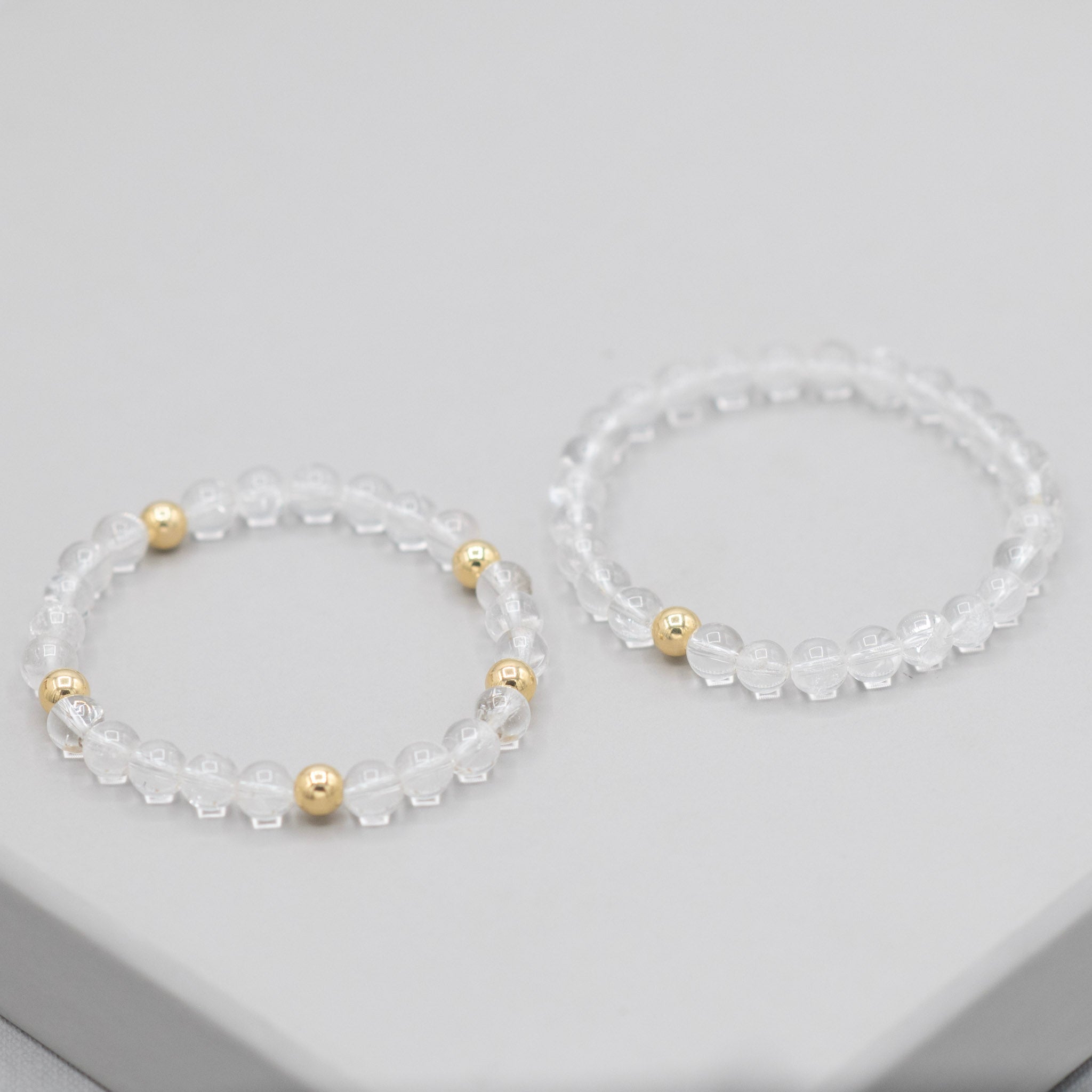 Crystal Quartz & Beaded Lux Bracelet