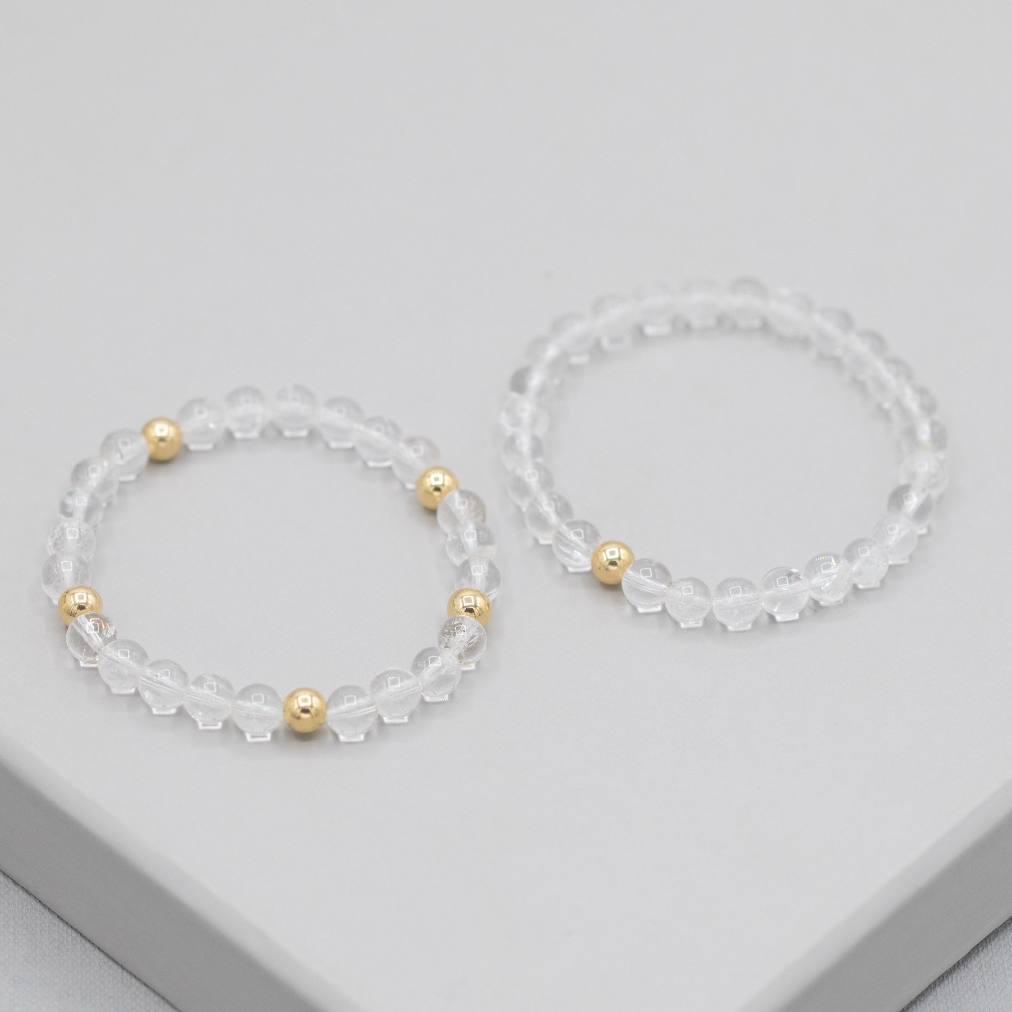 Crystal Quartz & Beaded Lux Bracelet