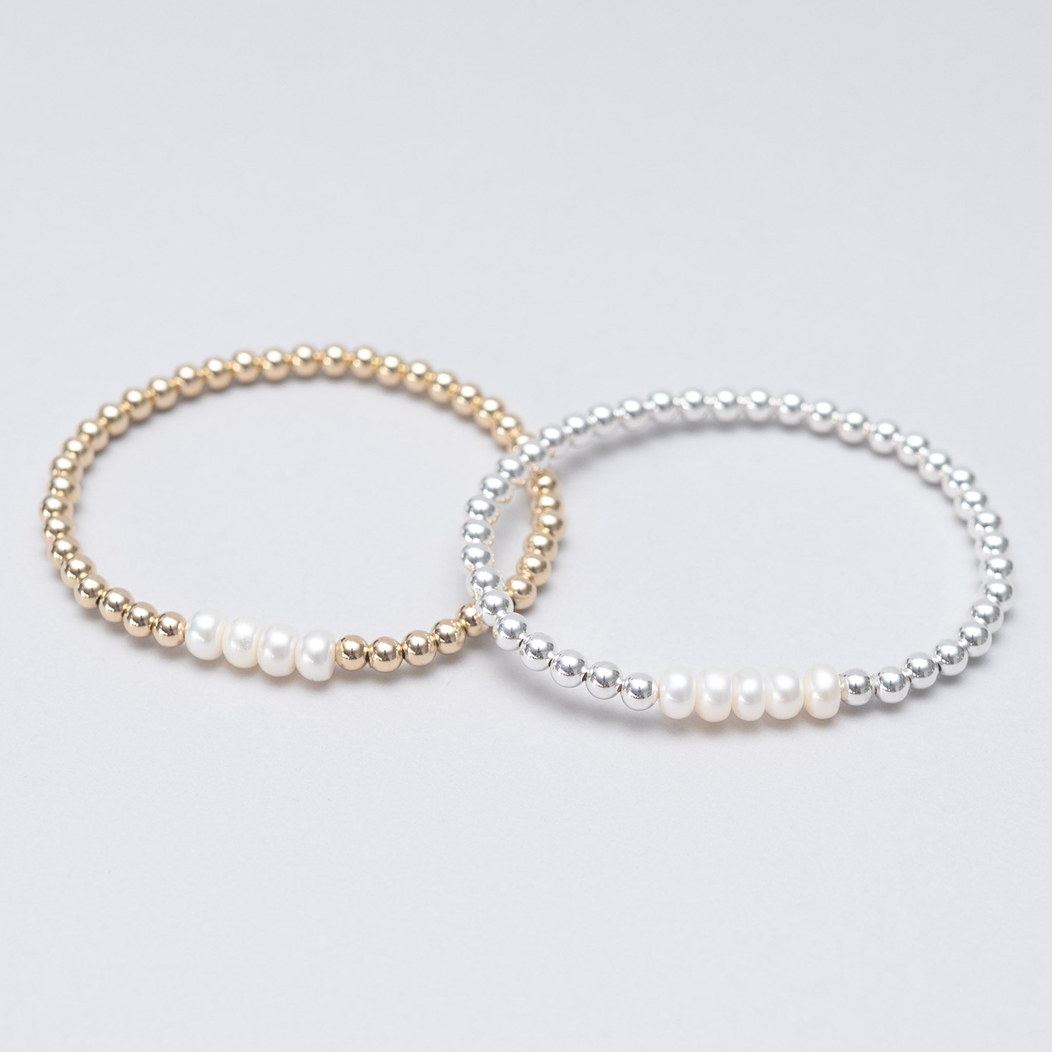 Custom Milestone Freshwater Pearl & Beaded Lux Bracelet Set - Jewel Ya
