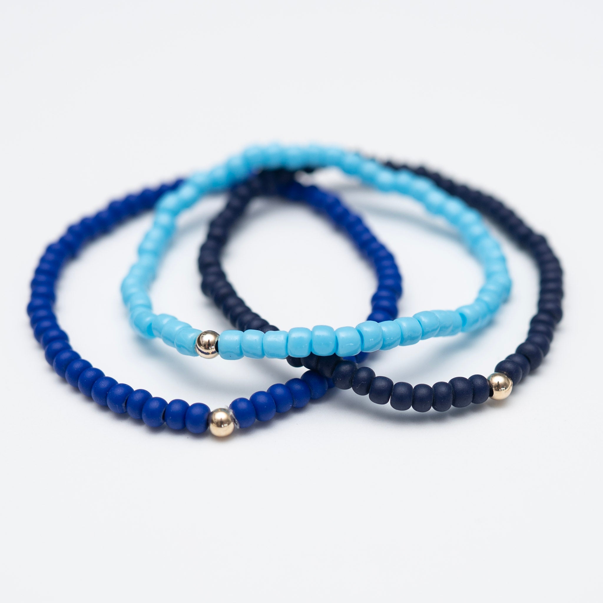Game Day Trio Seed Bead Bracelet Set