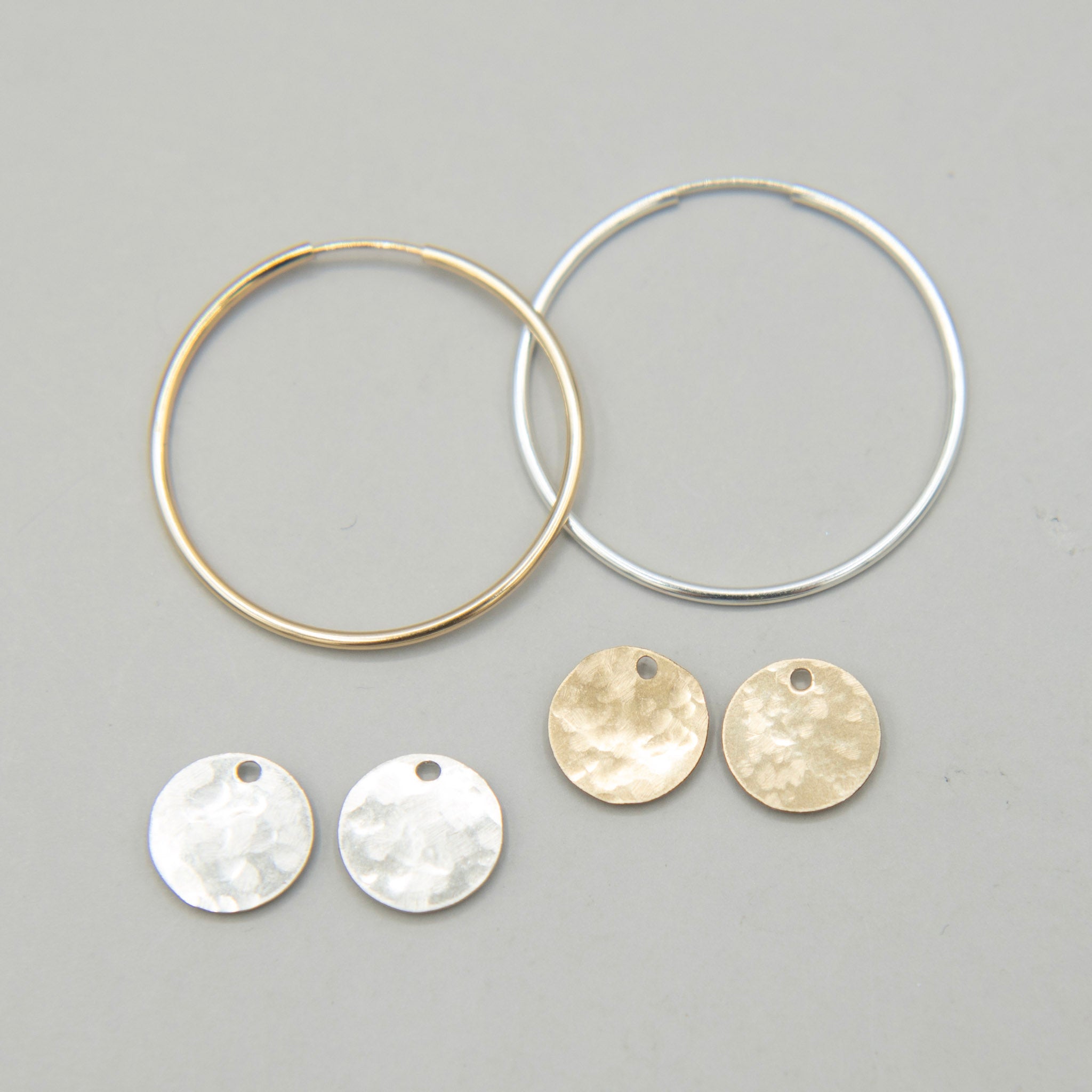 Hoops & Hammered Hoop Drops Set