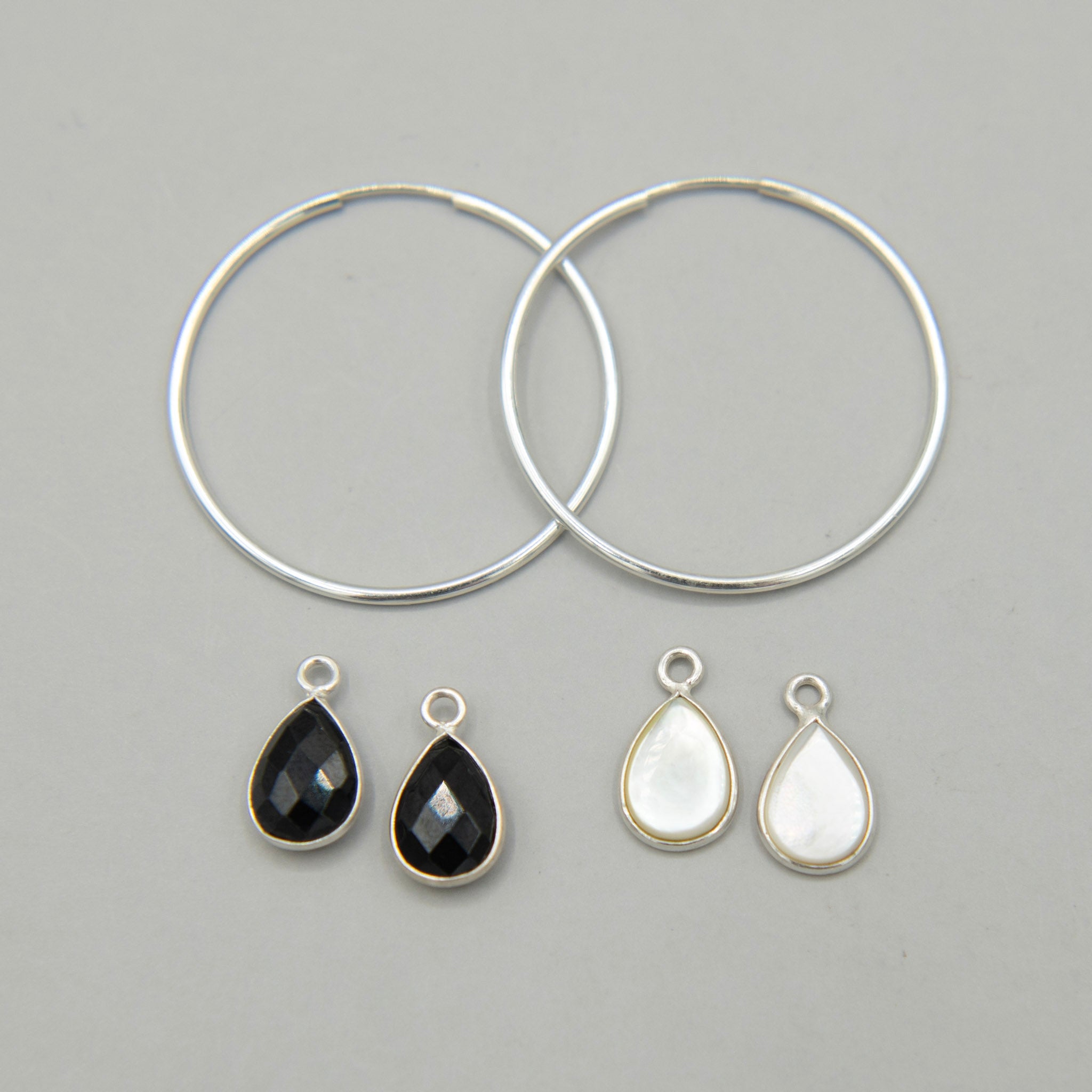 Hoop Earring & Teardrop Set