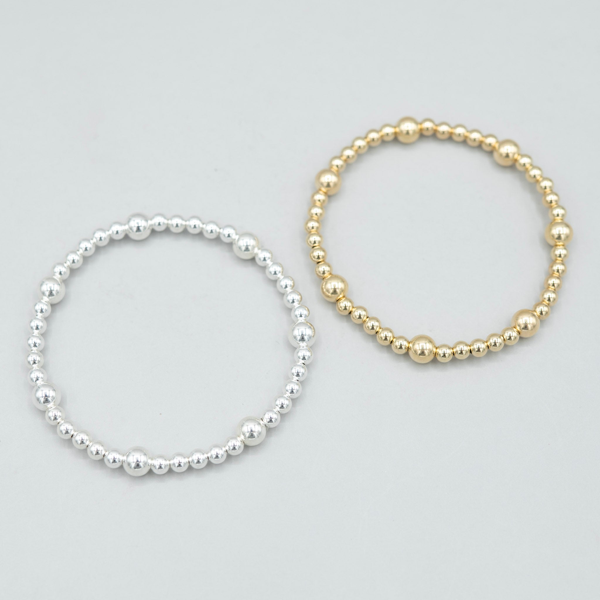 4mm Beaded Lux Station Bracelet