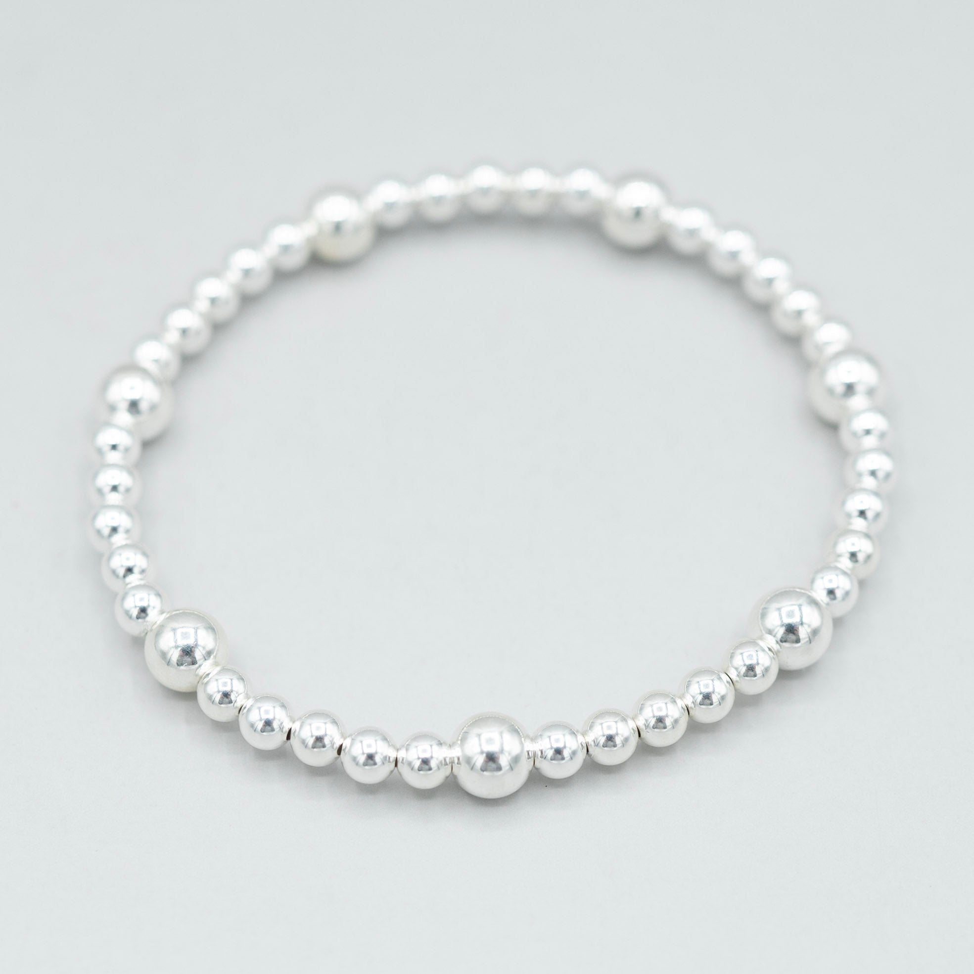 4mm Beaded Lux Station Bracelet