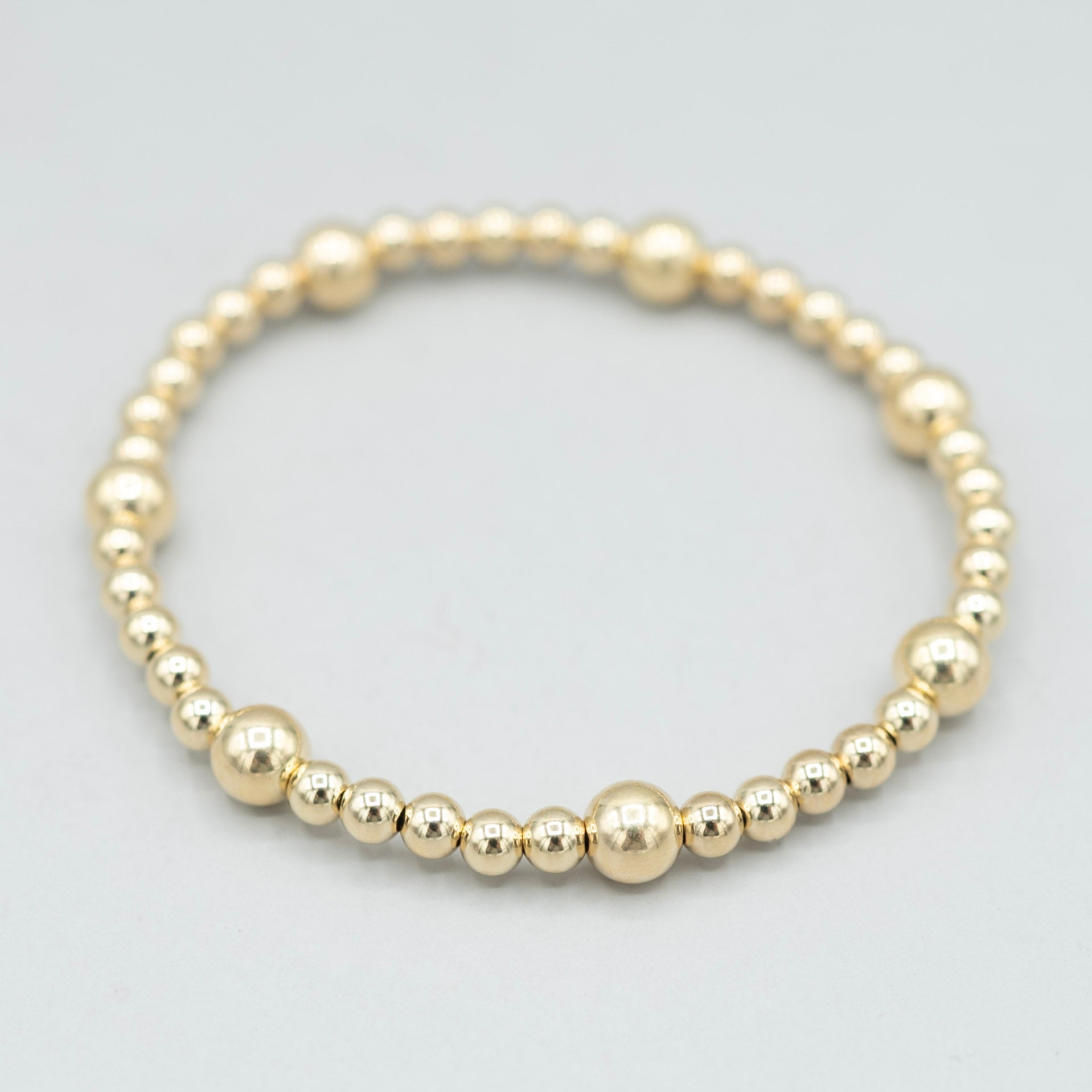 4mm Beaded Lux Station Bracelet