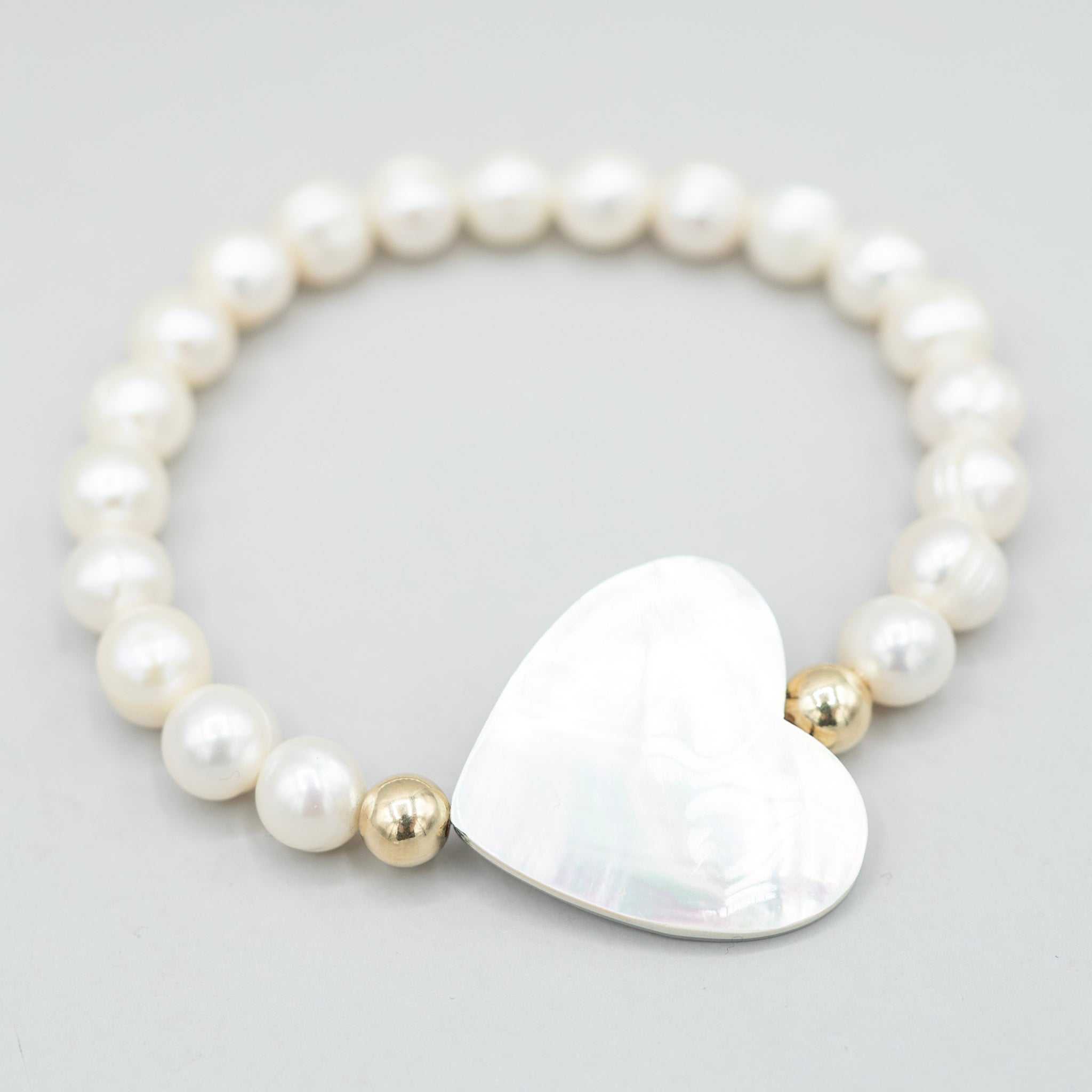 Freshwater Pearl Heart Bracelet