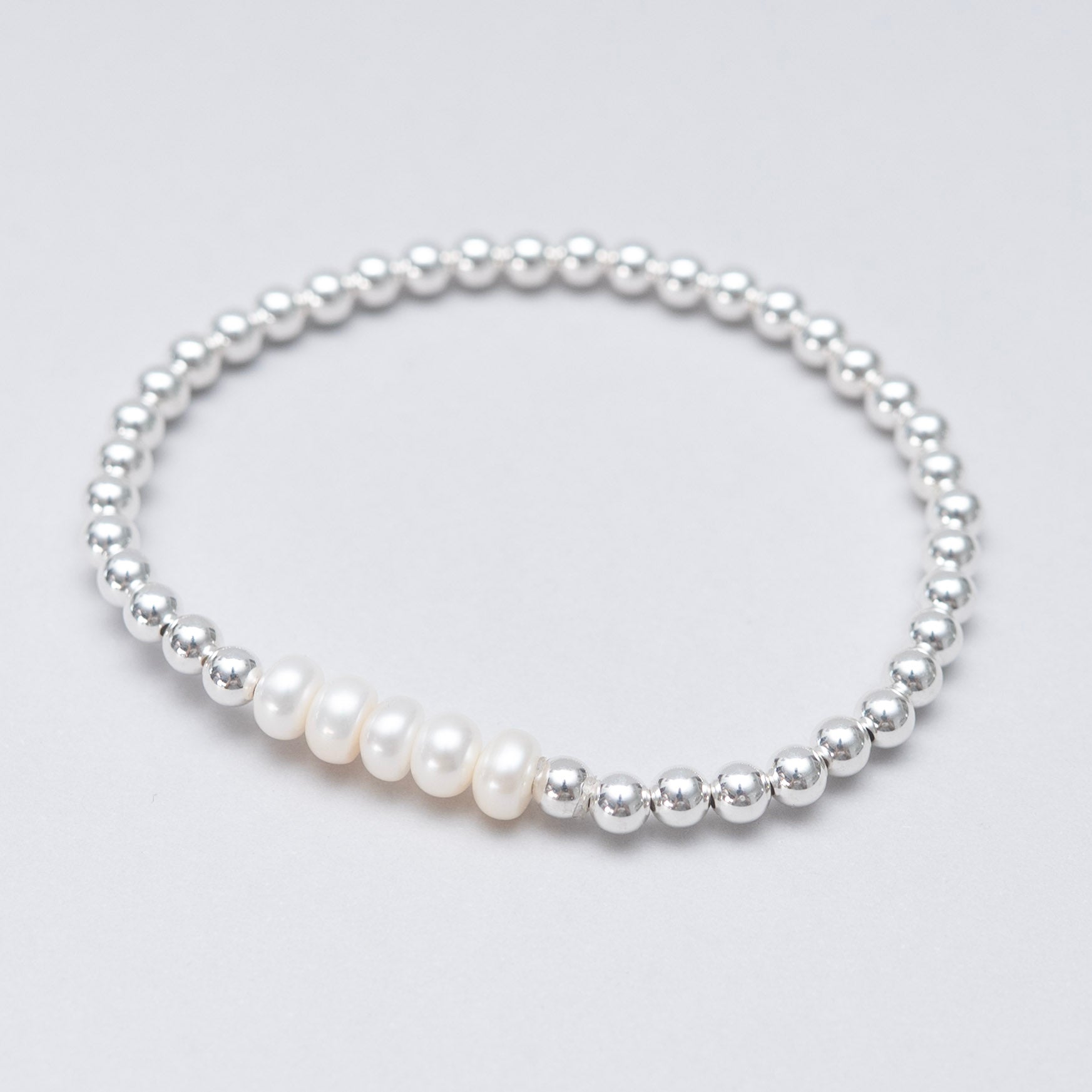 4mm Custom Milestone Freshwater Pearl & Beaded Lux Bracelet - Jewel Ya