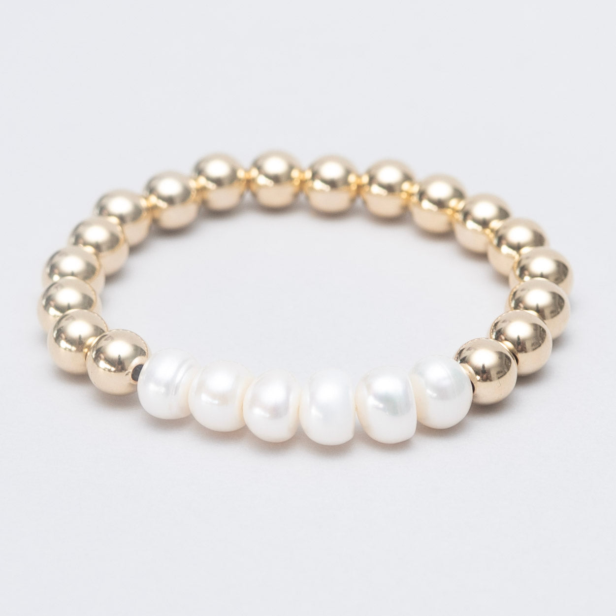 10mm Custom Milestone Freshwater Pearl & Beaded Lux Bracelet - Jewel Ya