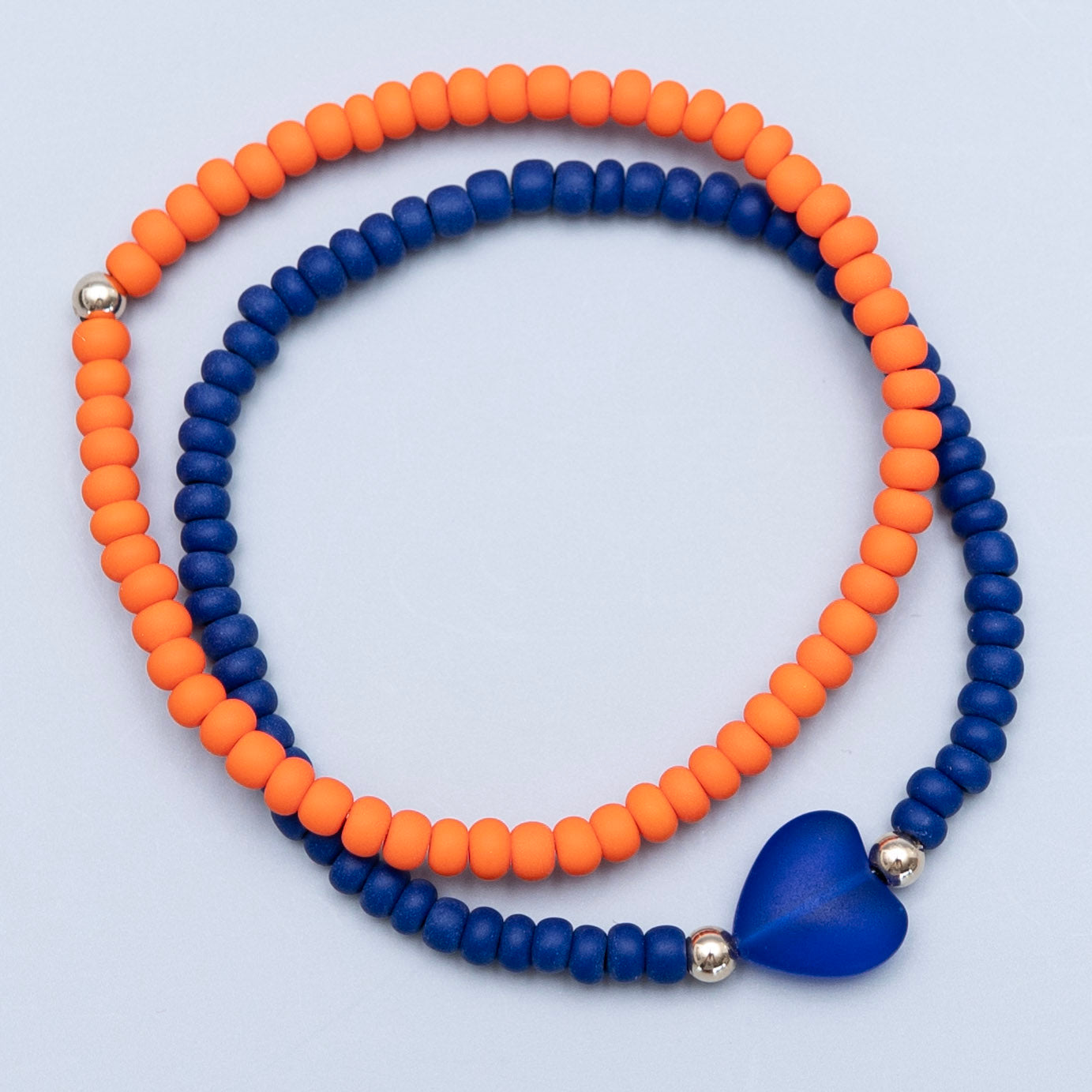 Seed Bead Heart Bracelet Set - ALS Fundraiser