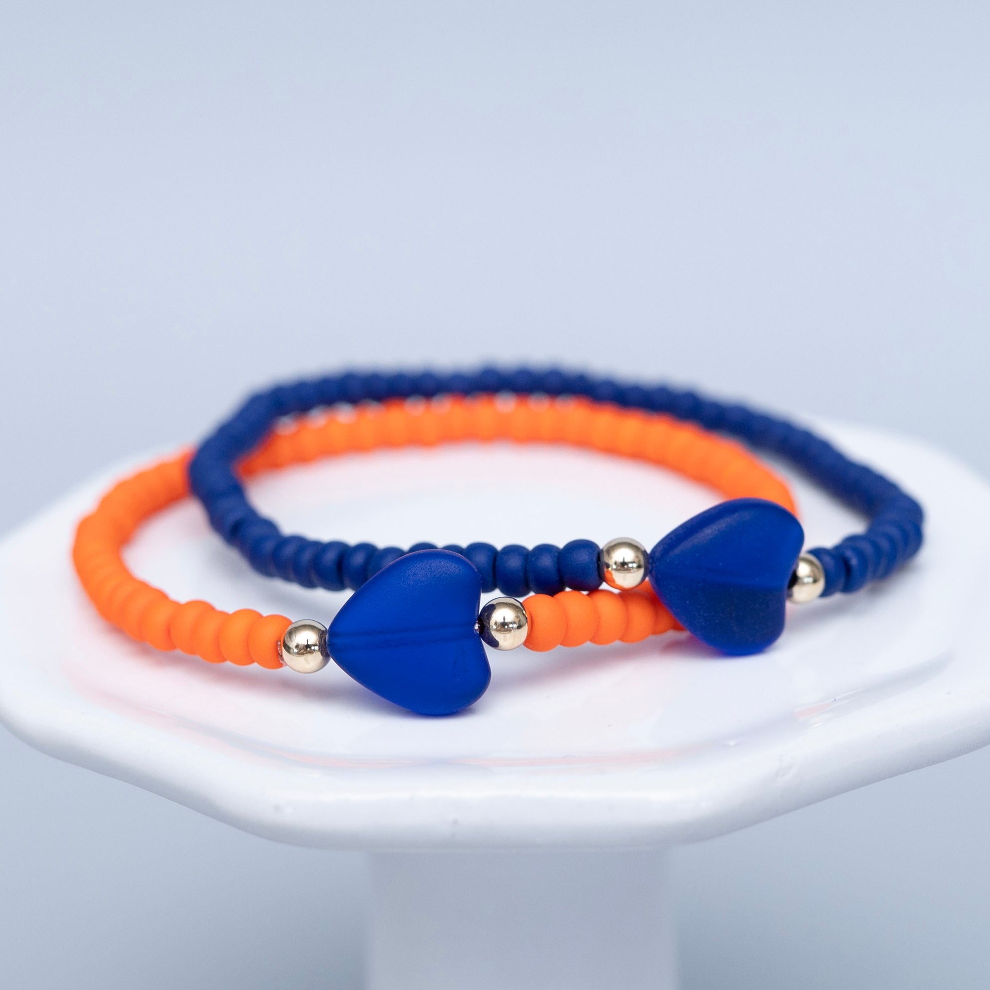 Seed Bead Heart Bracelet - ALS Fundraiser