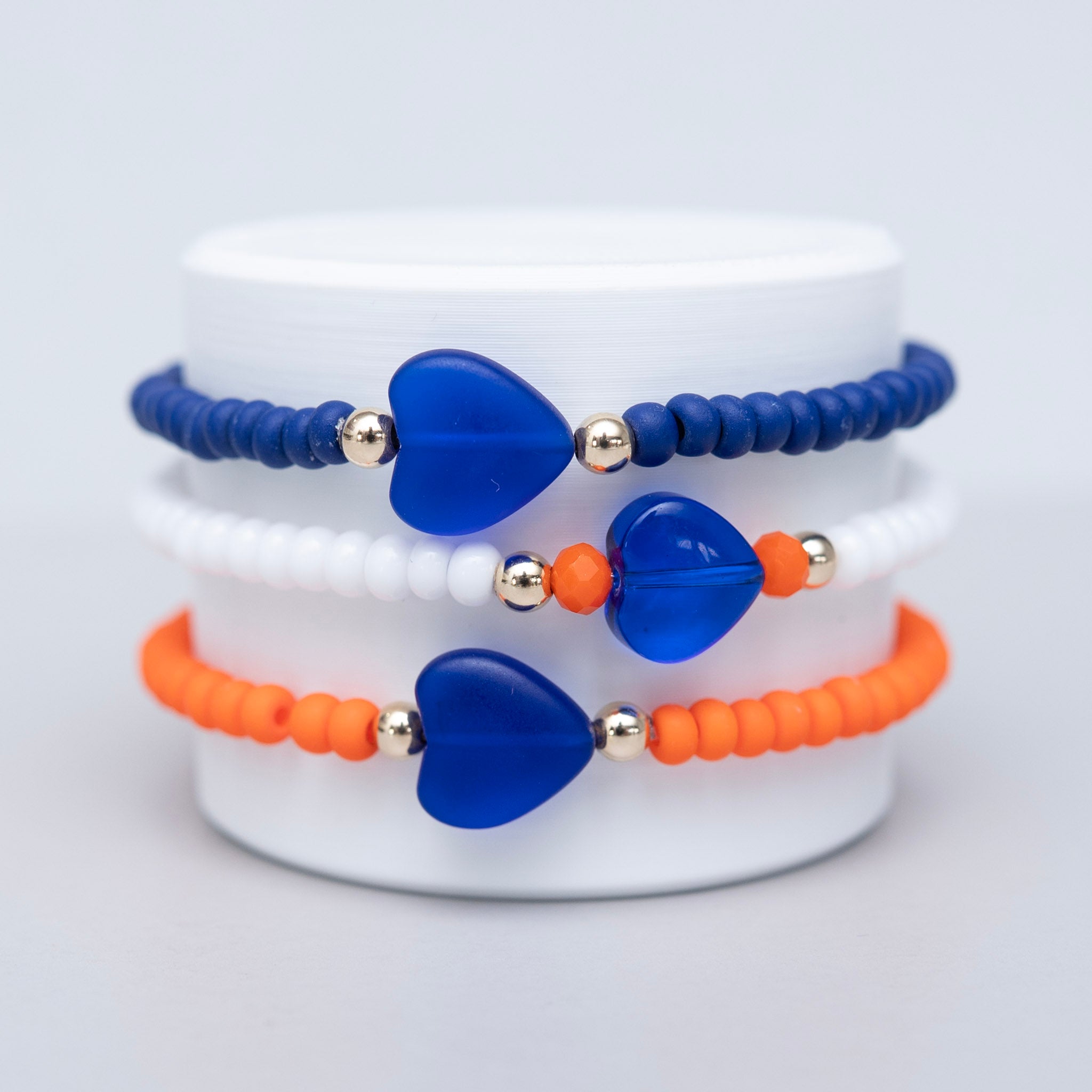 Seed Bead Heart Bracelet - ALS Fundraiser