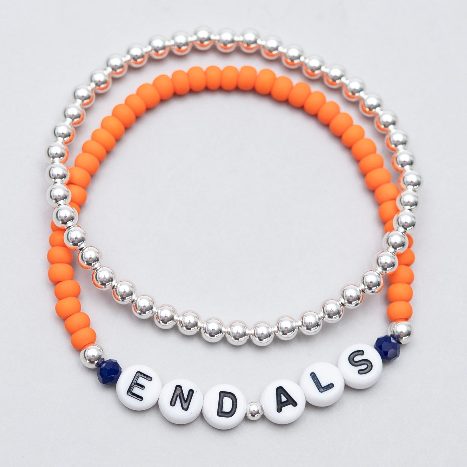'END ALS' Seed Bead & Beaded Lux Bracelet Set - ALS Fundraisder