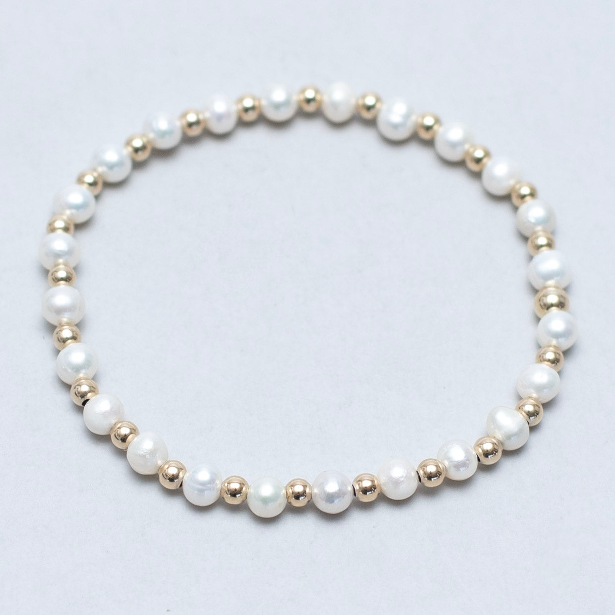 4mm Freshwater Pearl & Beaded Lux Bracelet