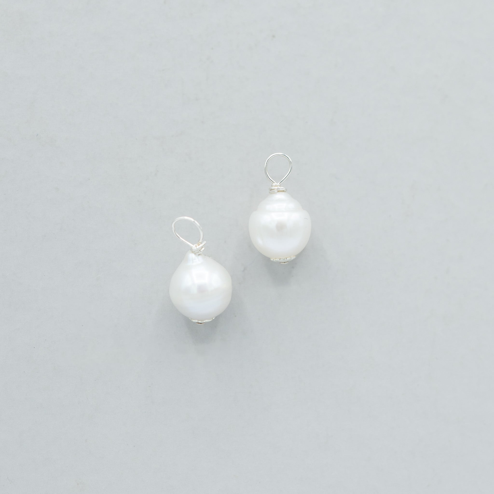 Freshwater Pearl Hoop Drops