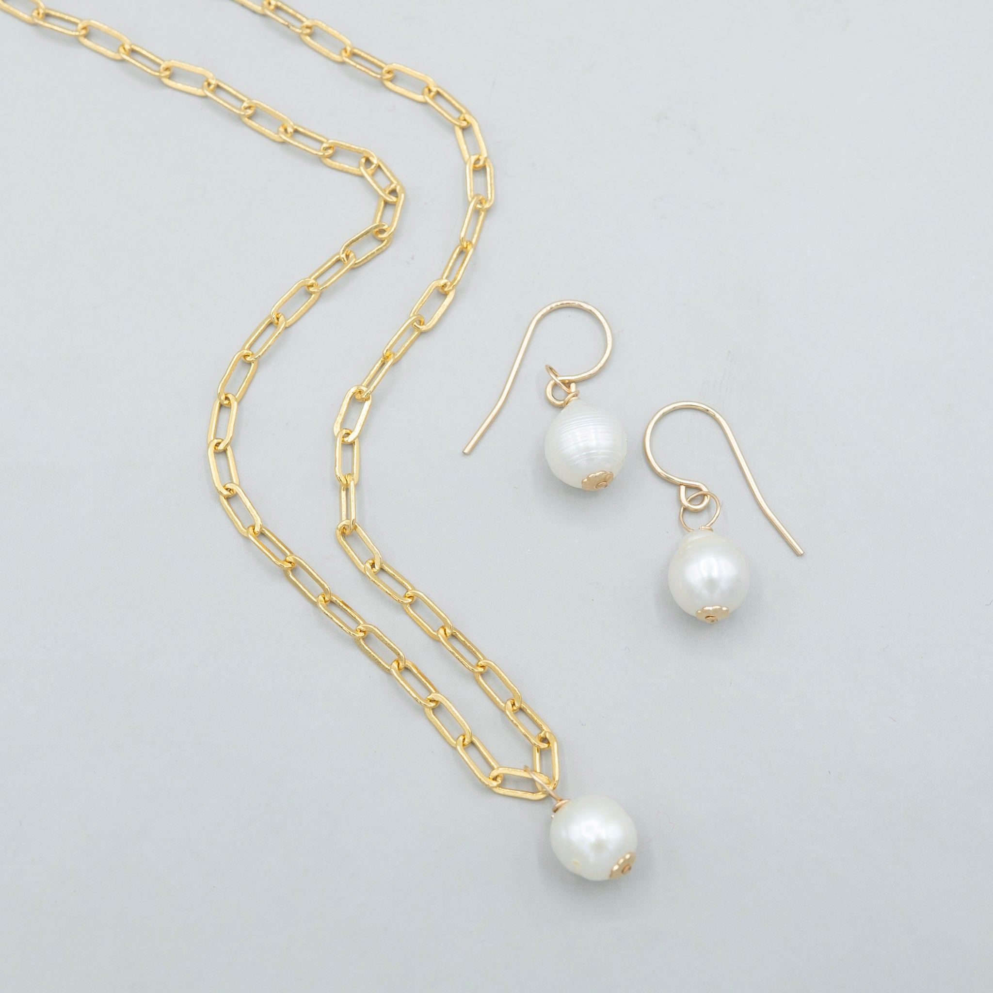 Freshwater Pearl Necklace & Earring Bridal Set