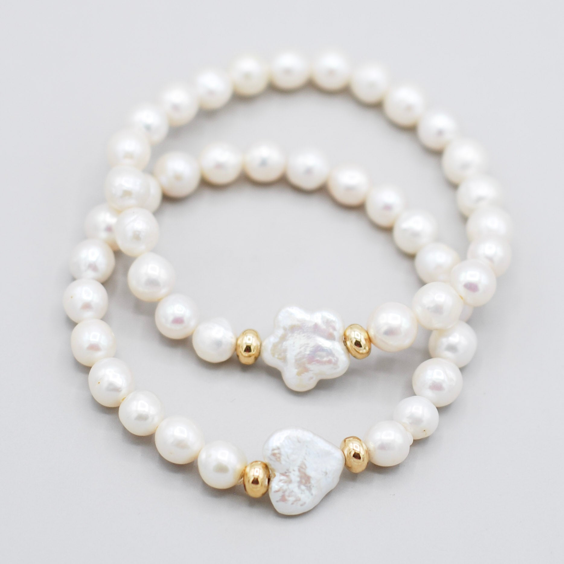 Freshwater Pearl Flower Bracelet - Jewel Ya