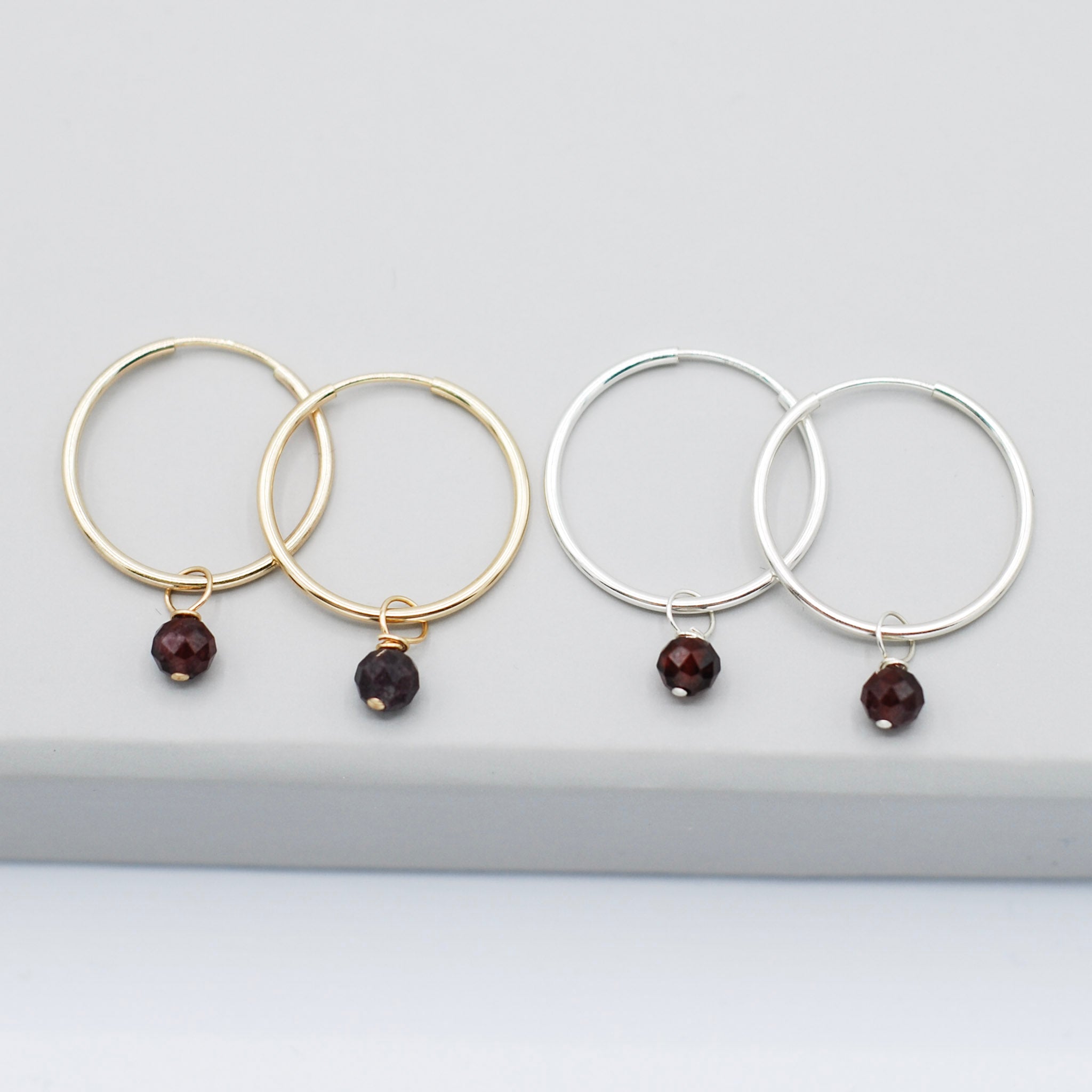 Birthstone Hoop Drops