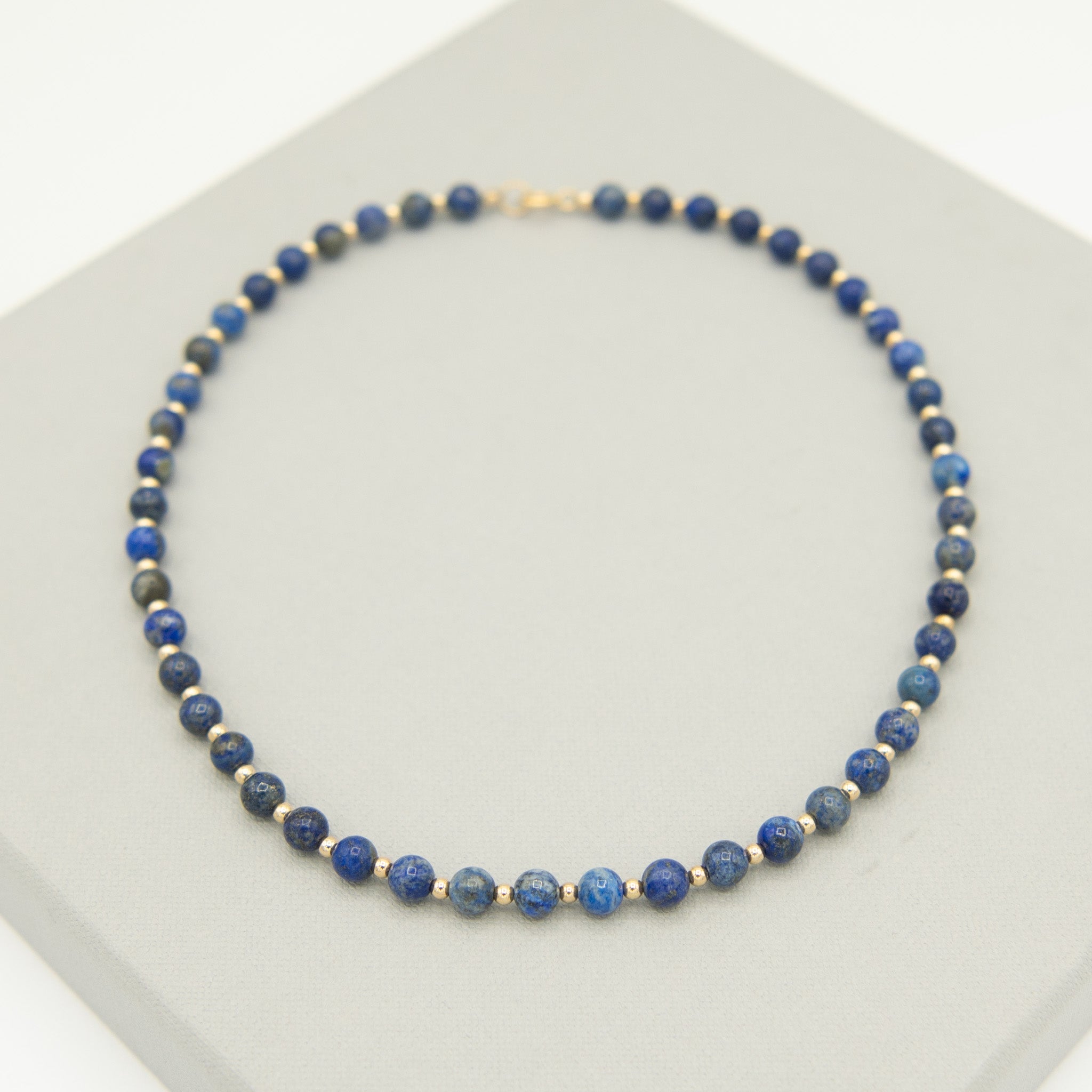 Lapis & Beaded Lux Necklace