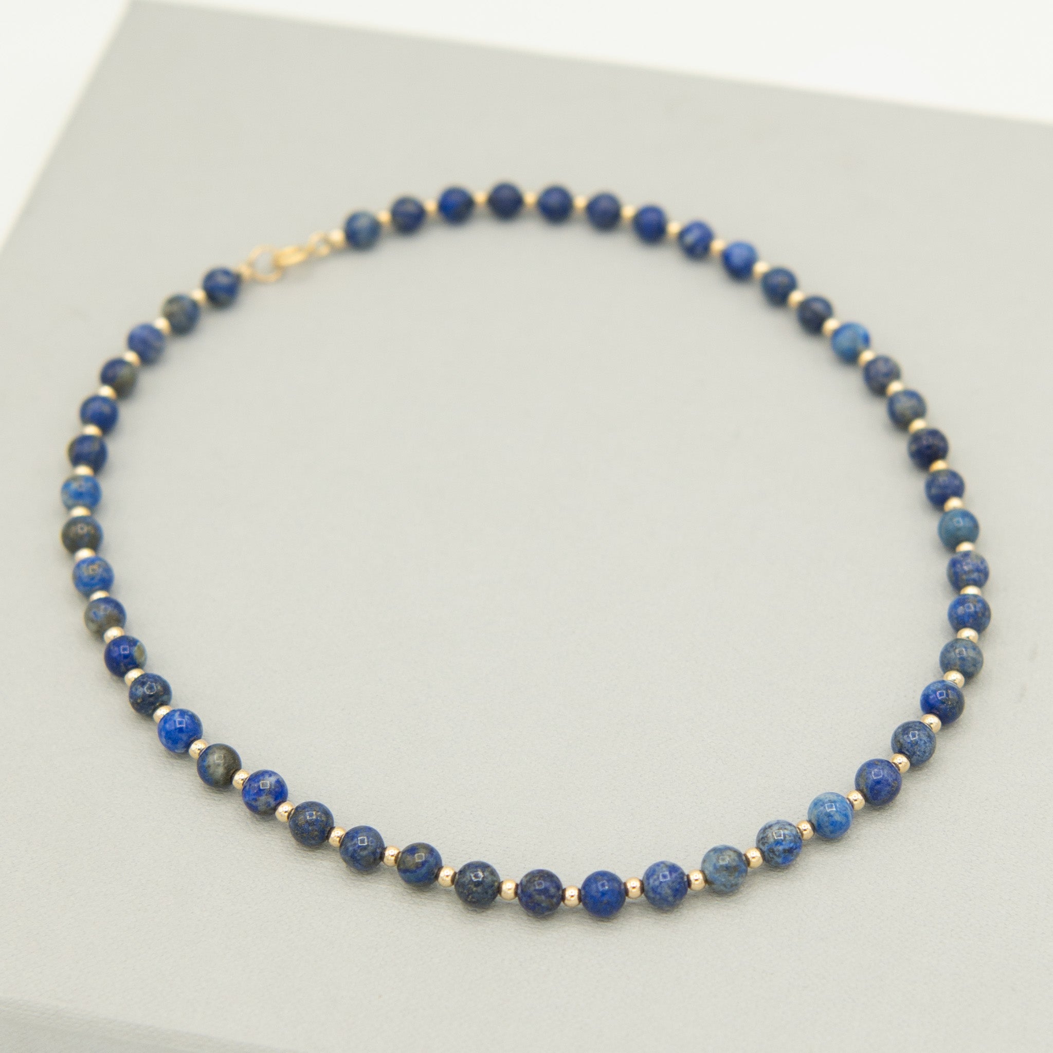 Lapis & Beaded Lux Necklace