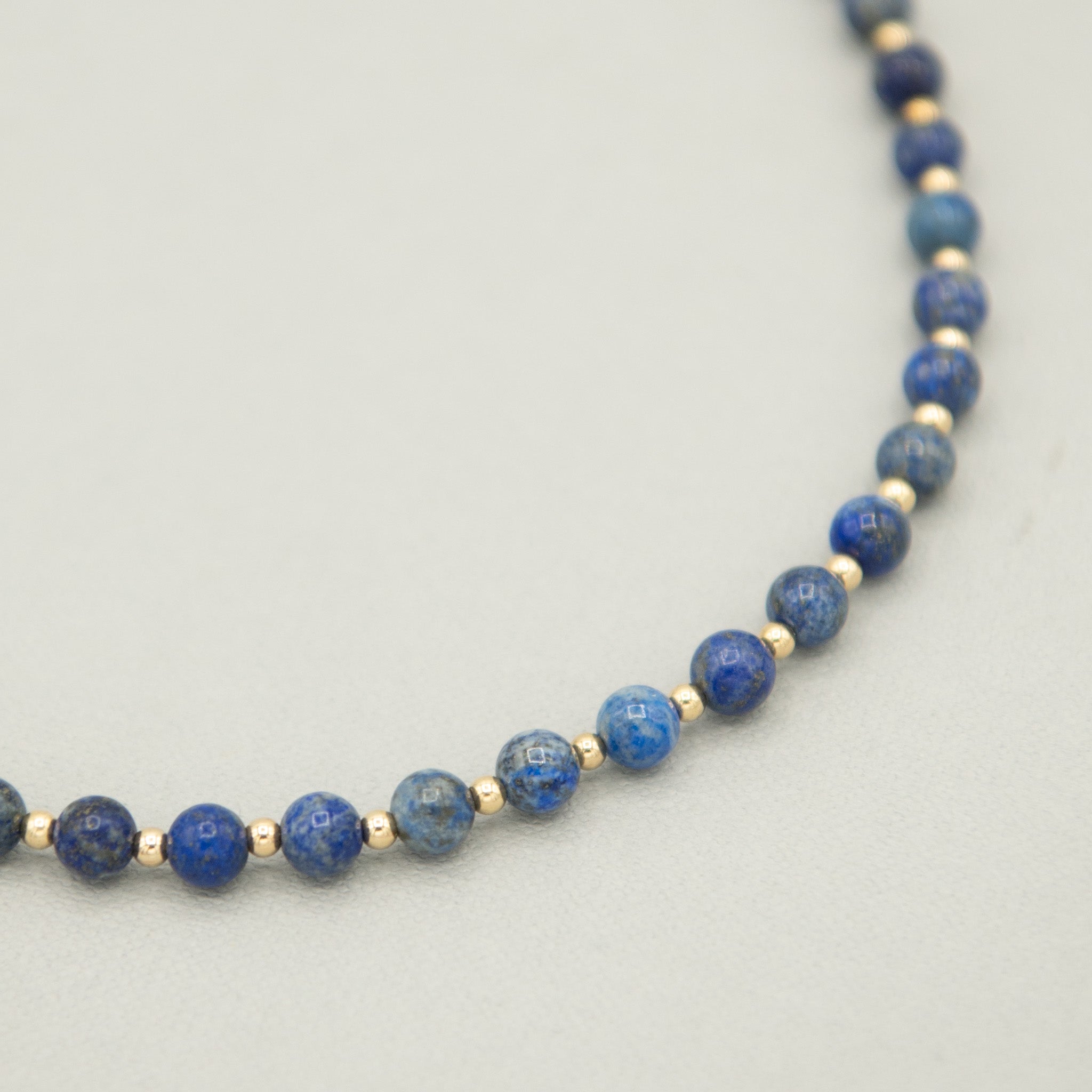 Lapis & Beaded Lux Necklace