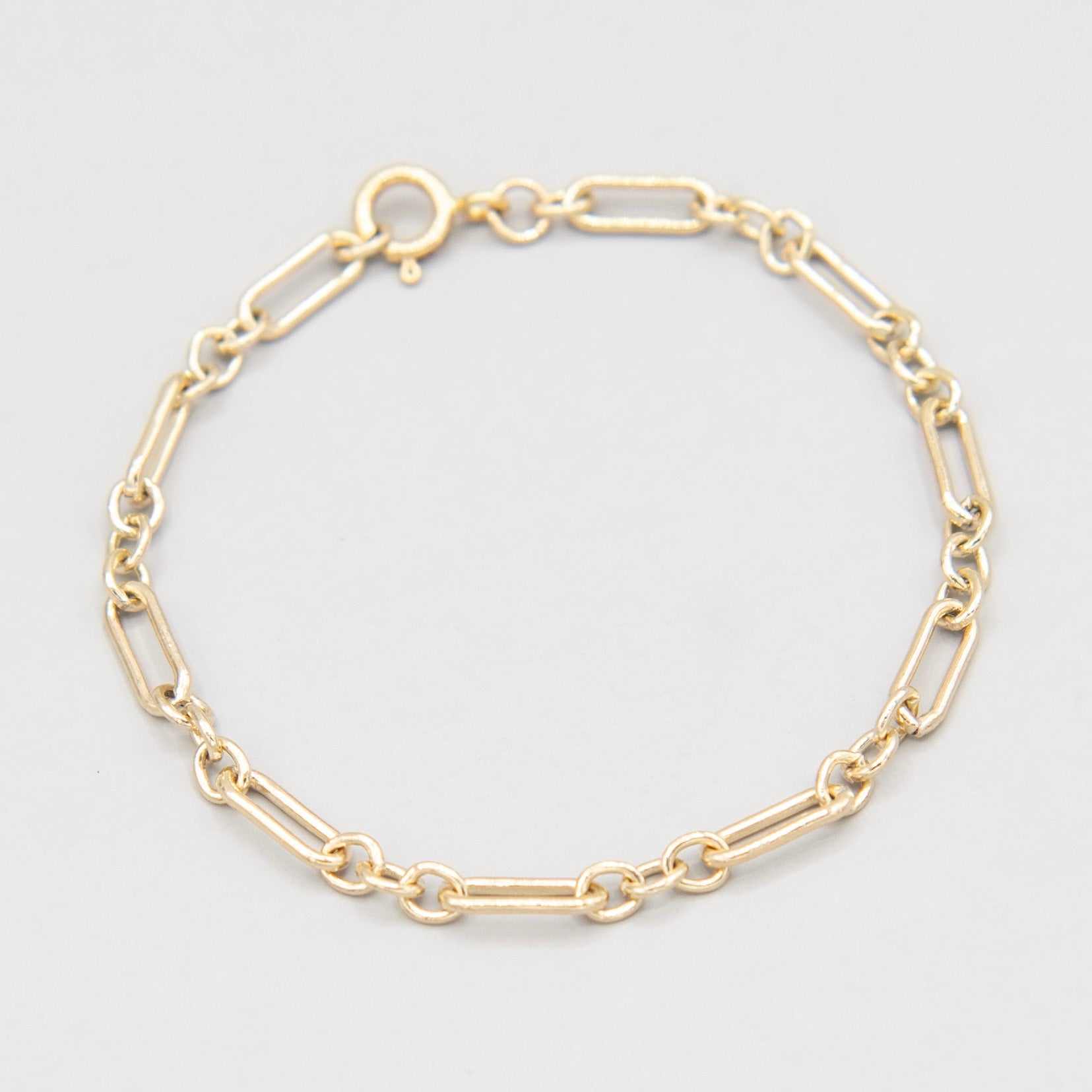Medium Long & Short 14k Gold Filled Chain Bracelet - Jewel Ya