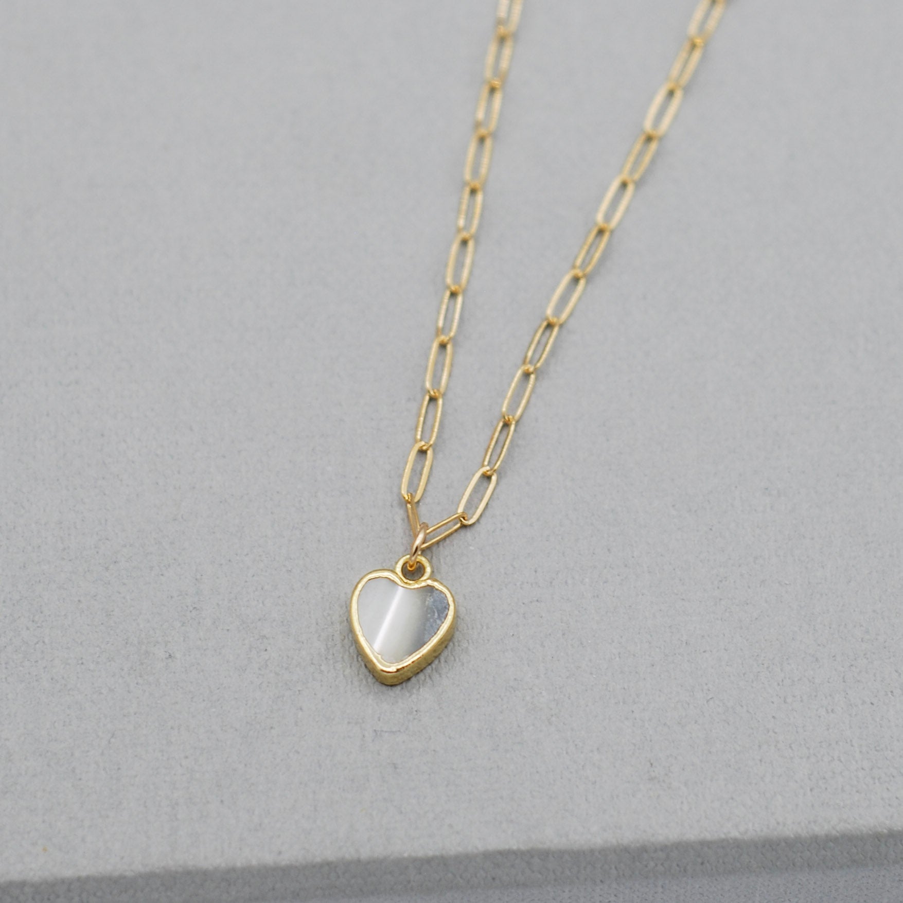 Gemstone Heart Necklace