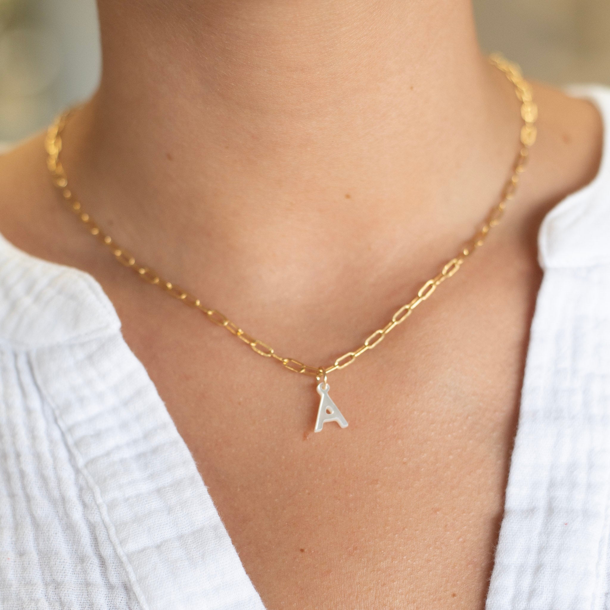 Mother of Pearl Initial Alphabet Charm - Jewel Ya