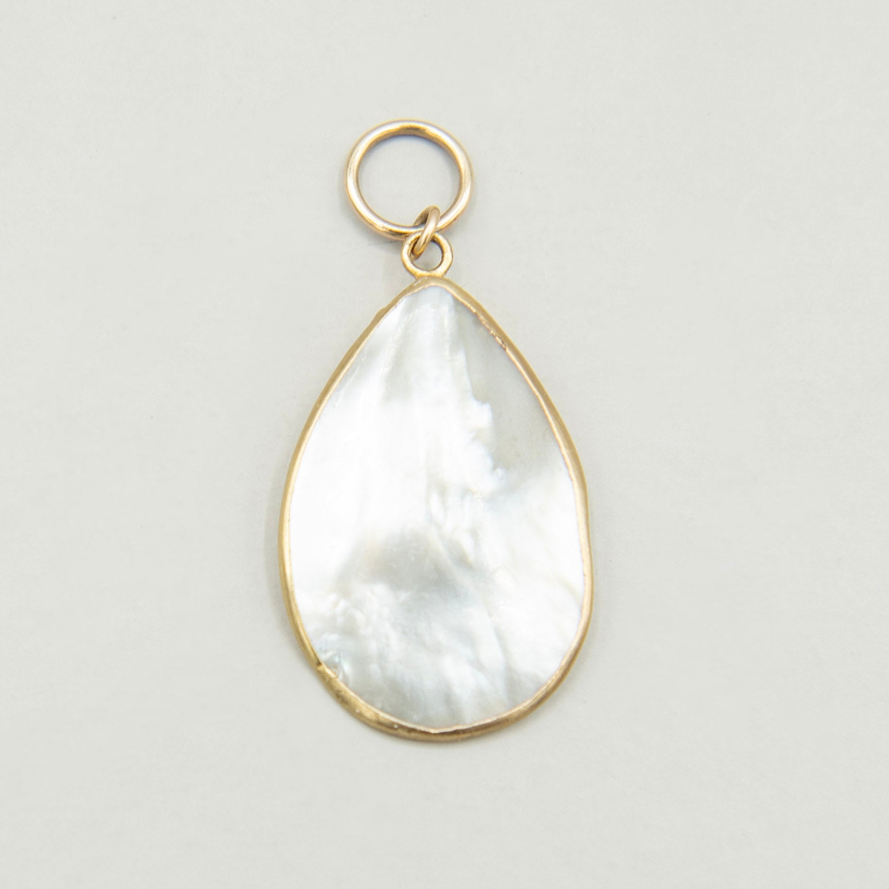 Mother of Pearl & Paperclip Chain Necklace