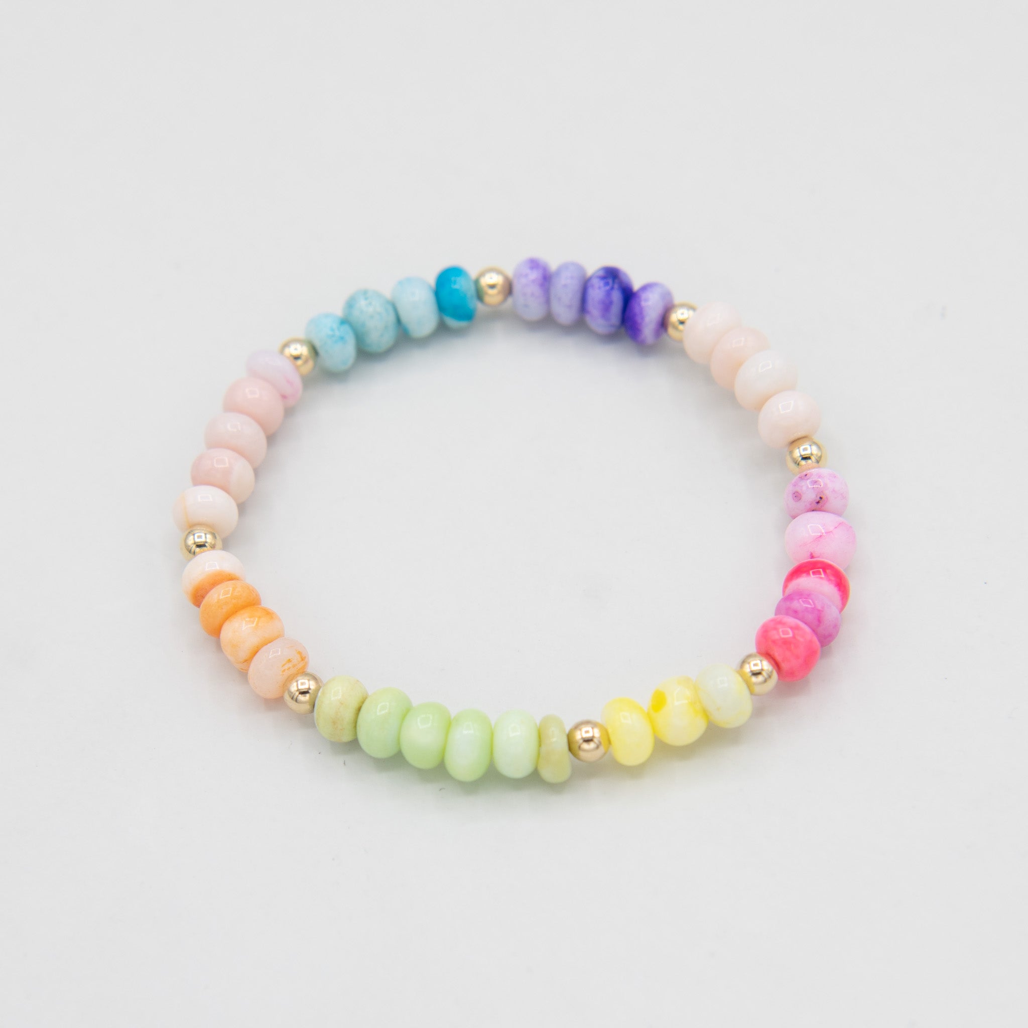 Colorful Peruvian Opal & Beaded Lux Bracelet - Jewel Ya