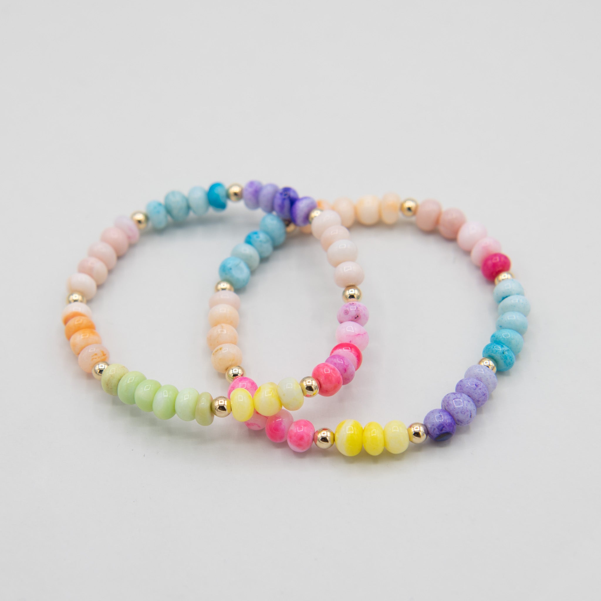 Colorful Peruvian Opal & Beaded Lux Bracelet - Jewel Ya