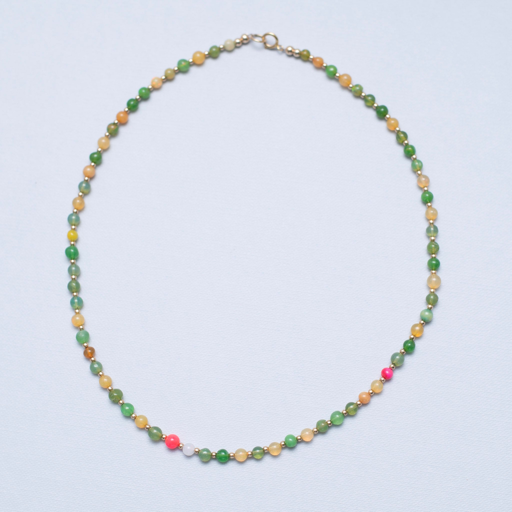 Multicolor Opal Beaded Lux Necklace