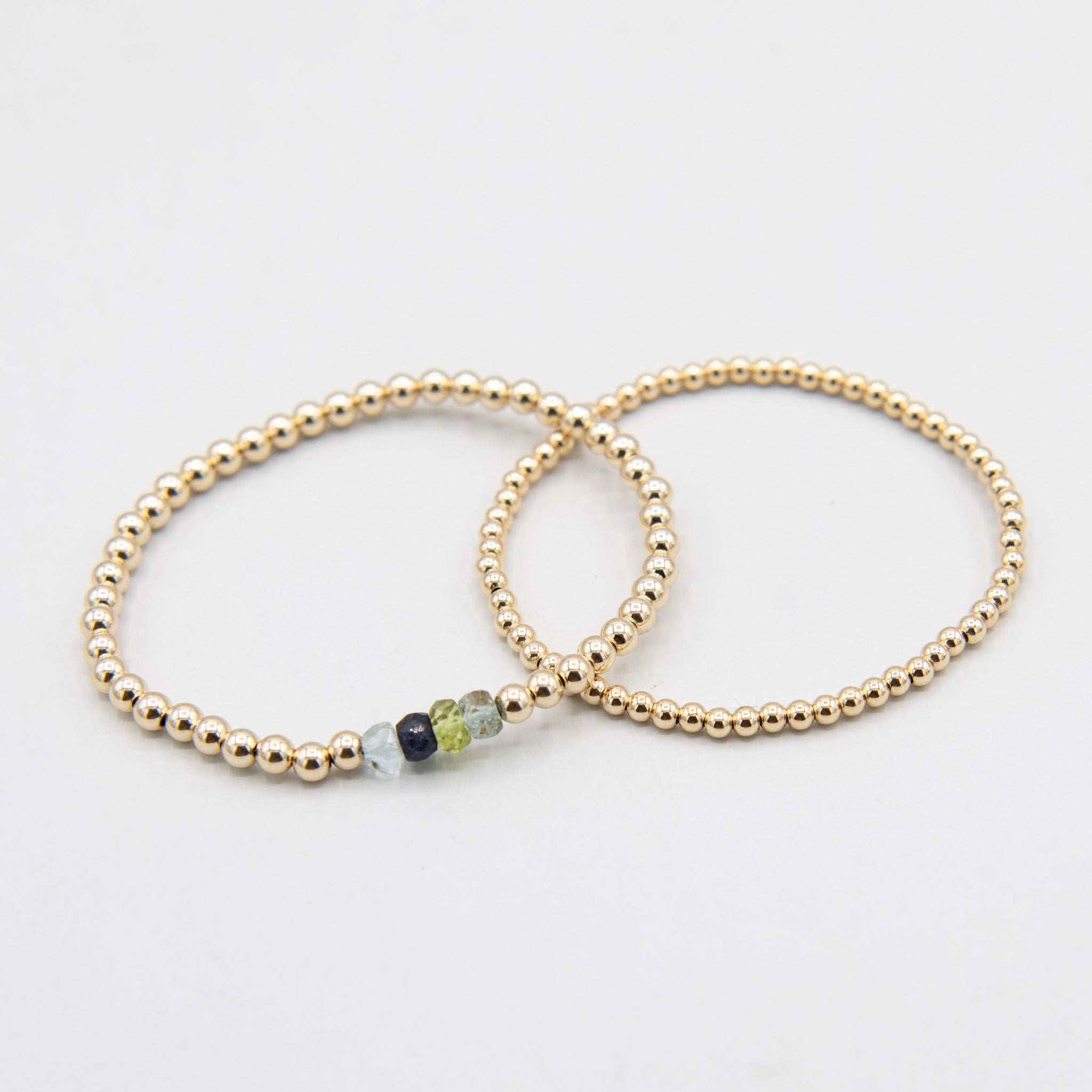 'My People' Birthstone Beaded Lux Bracelet Set