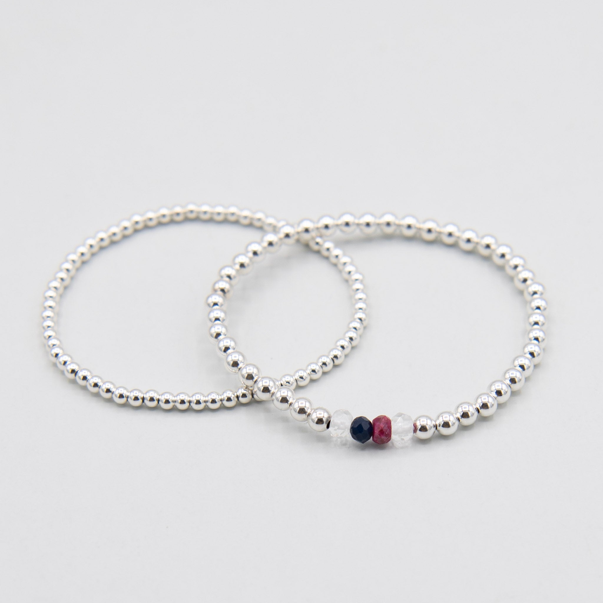 'My People' Birthstone Beaded Lux Bracelet Set