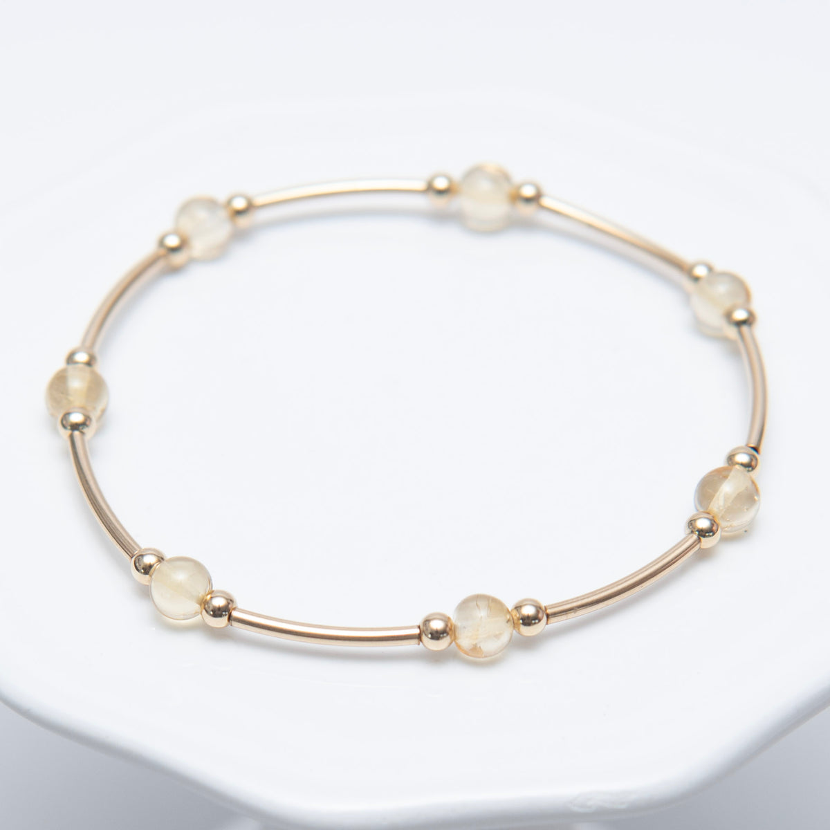 Birthstone Beaded Lux Tube Bracelet - Jewel Ya