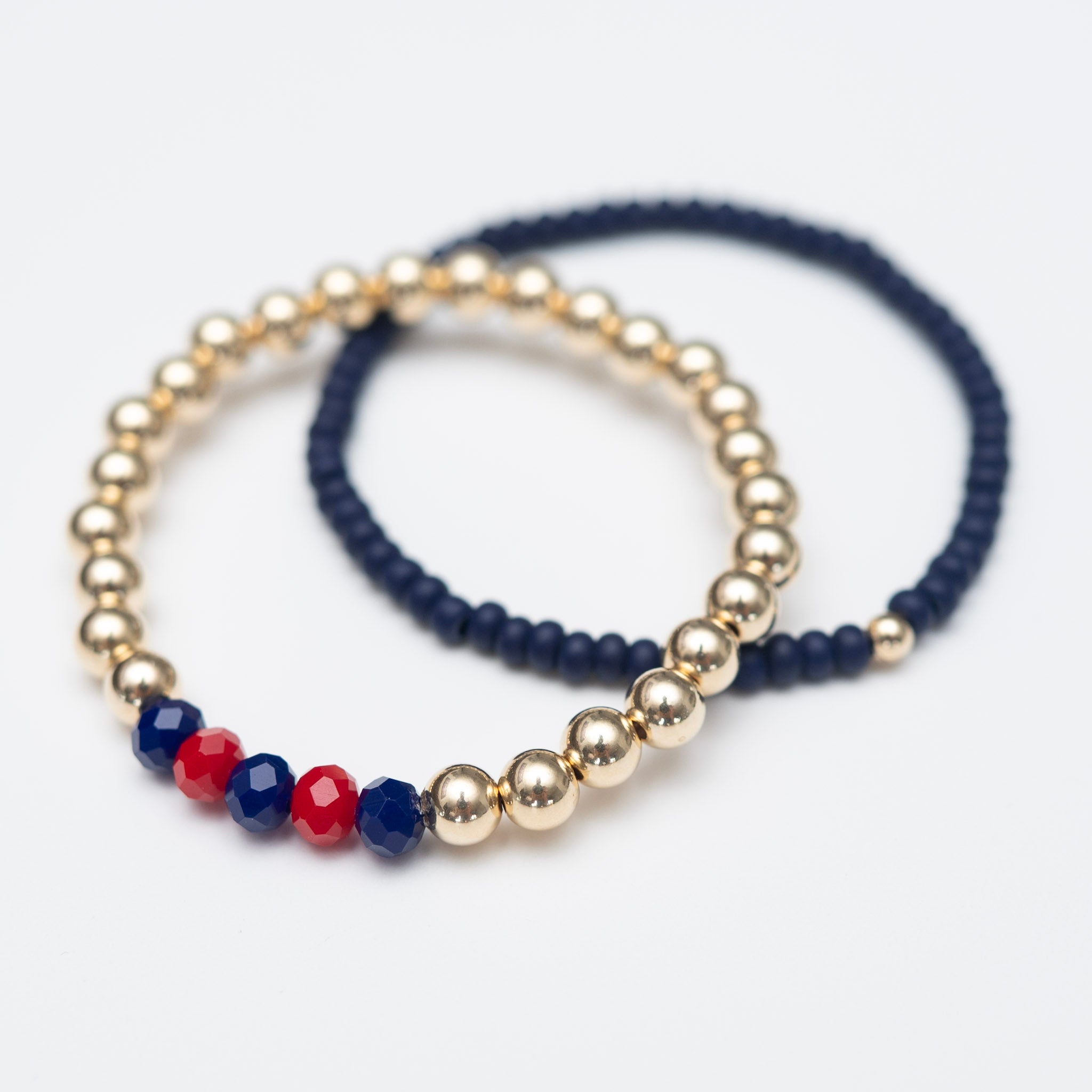Personalized Game Day Beaded Lux Bracelet