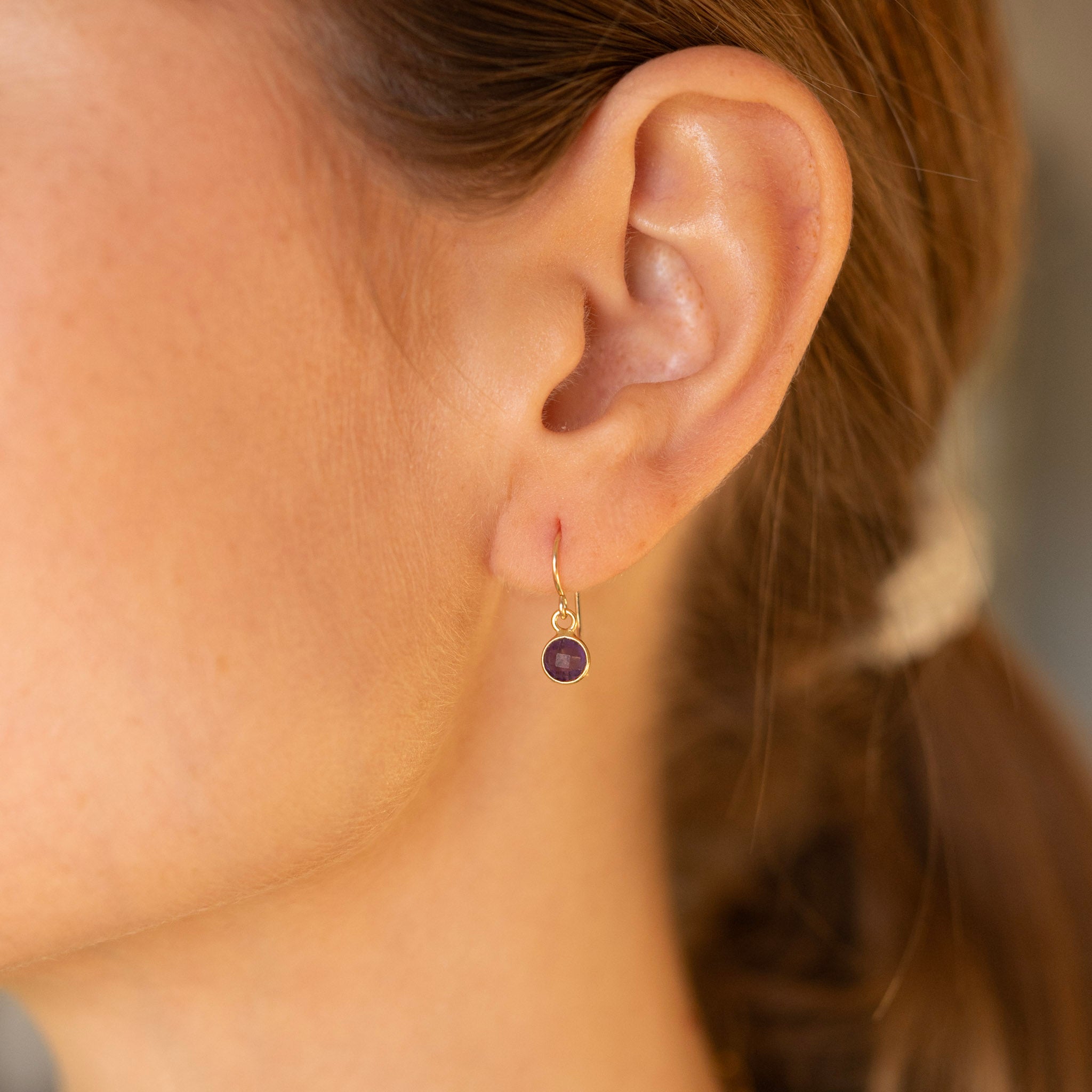 Petite Amethyst Earrings