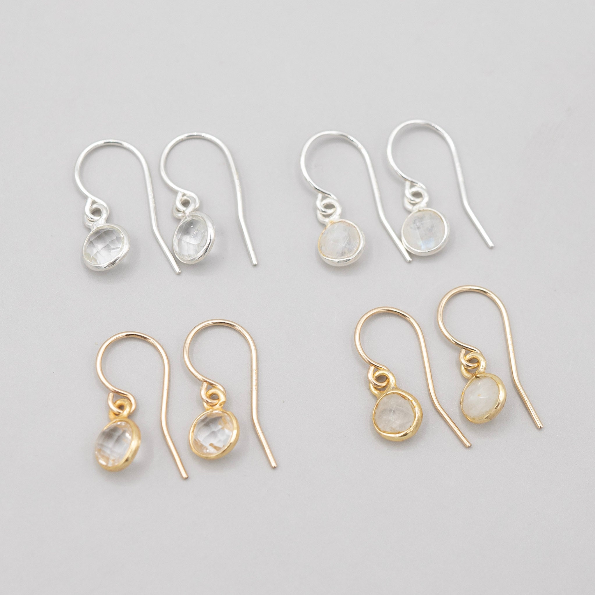 Petite Moonstone Earrings